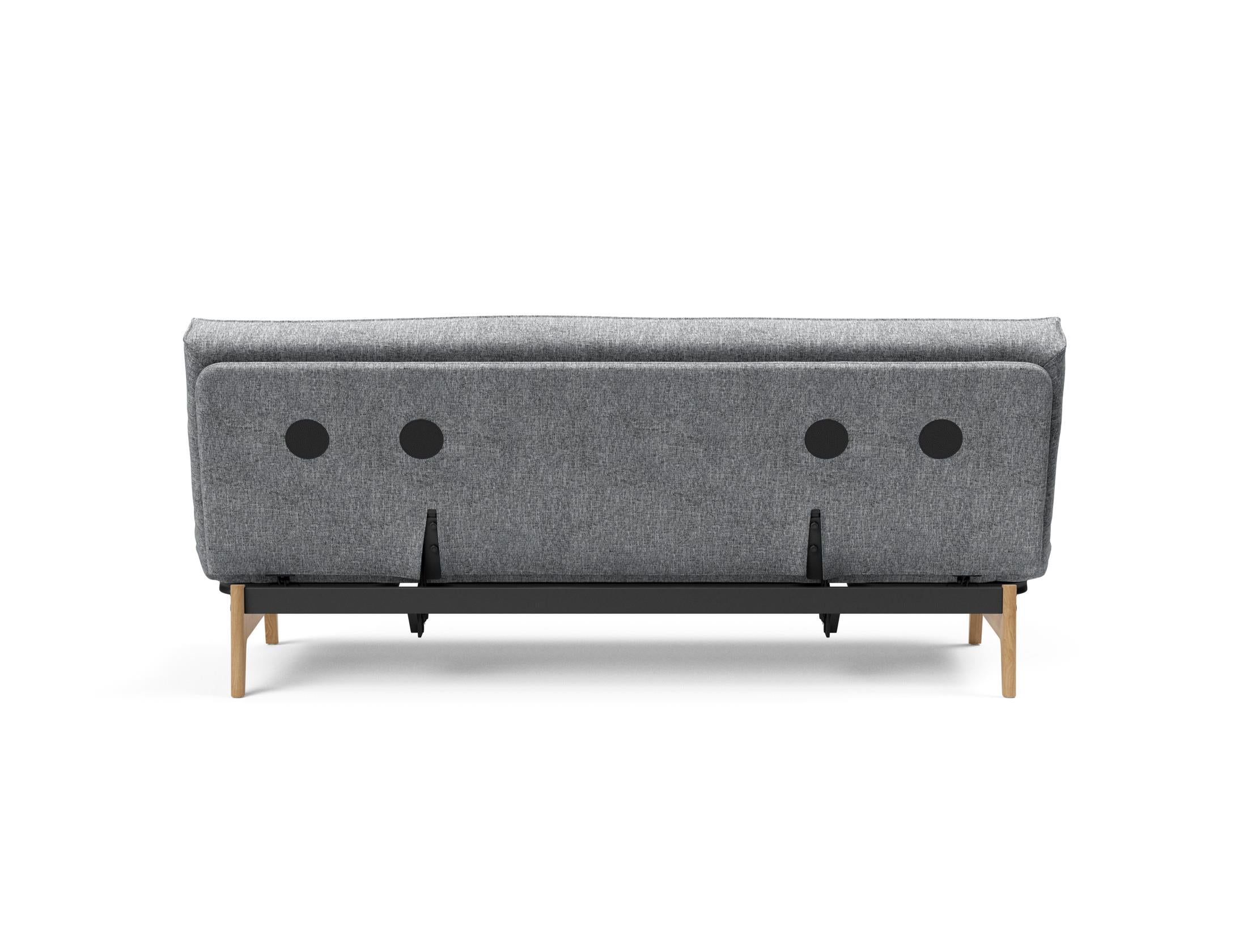 Entdecken Sie das Aslak 120 Bettsofa mit Soft Spring-Matratze – minimalistisches Design, herausragender Komfort und nachhaltige Qualität für jeden Raum.