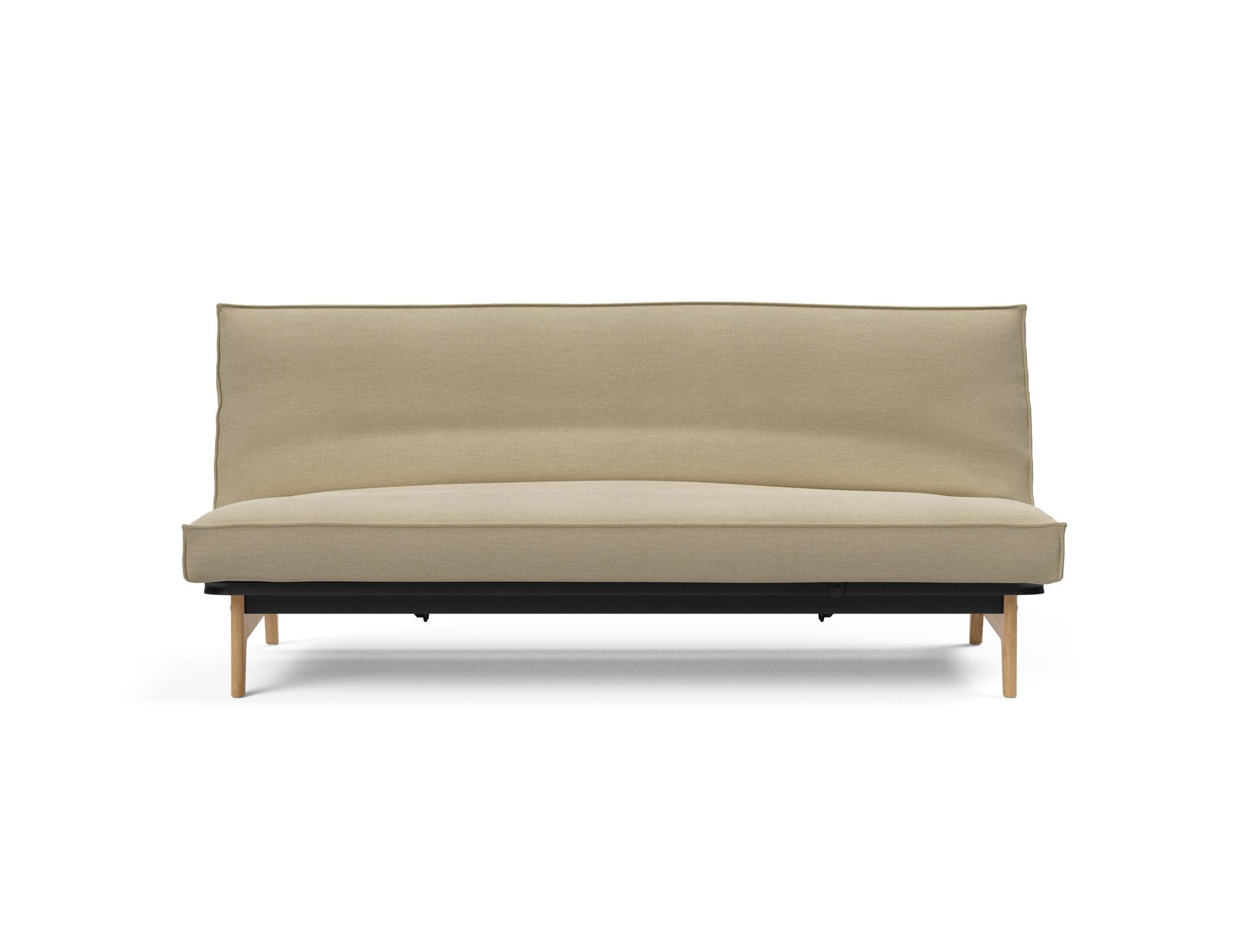 Modernes Aslak 120 Bettsofa mit elegantem Sharp Plus Bezug, perfekt für stilvolle Wohnräume und entspannte Stunden.