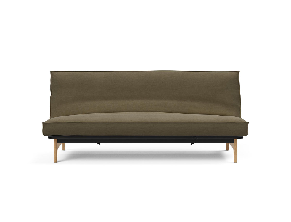 Aslak 120 Bettsofa Sharp Plus Cover Soft Spring in 575 Vivus Dusty Olive präsentiert im Onlineshop von KAQTU Design AG. Bettsofa ist von Innovation Living