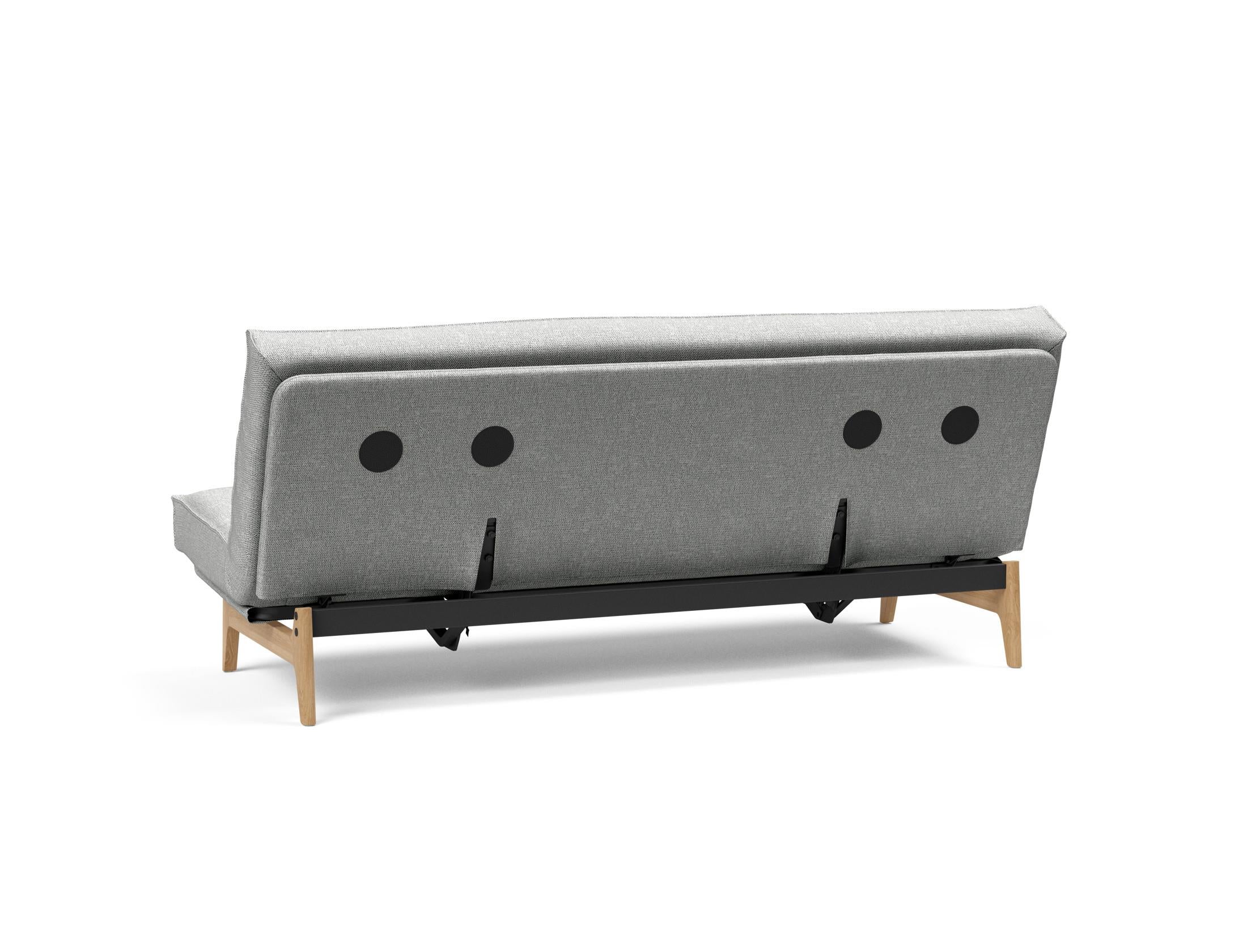 Entdecken Sie das Aslak 120 Bettsofa mit Soft Spring-Matratze – minimalistisches Design, herausragender Komfort und nachhaltige Qualität für jeden Raum.