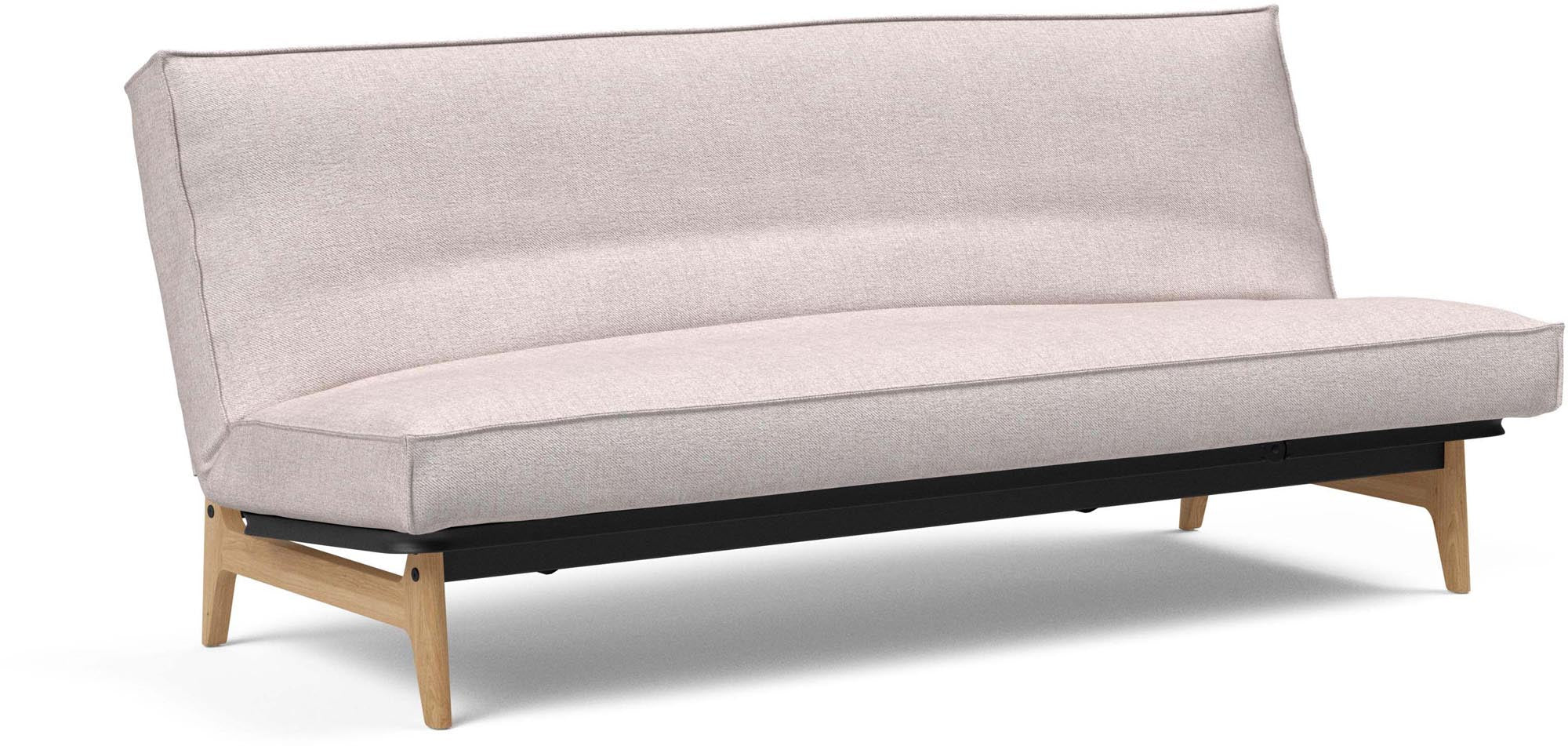Aslak 120 Bettsofa mit Sharp Plus Cover: modernes Design, abnehmbarer Bezug, robuste Konstruktion und vielseitige Matratzenoptionen für jeden Bedarf.