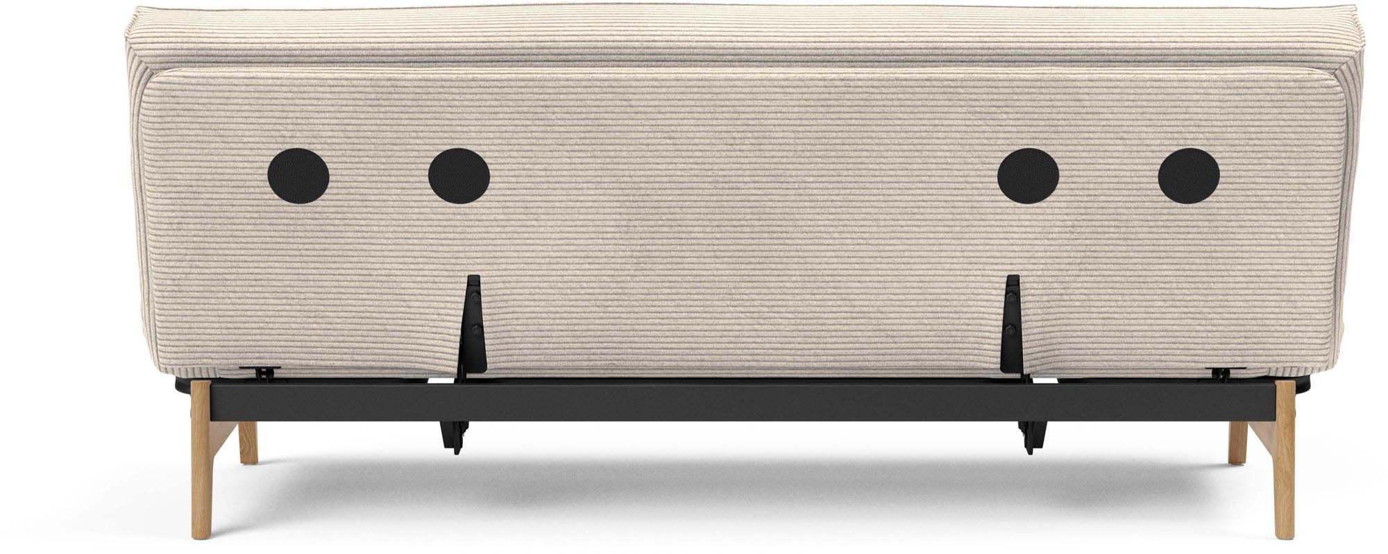 Aslak 120 Bettsofa Sharp Plus Cover: stilvolles Schlafsofa mit hochwertigem Bezug, ideal für kleine Räume und flexible Einrichtungsideen.