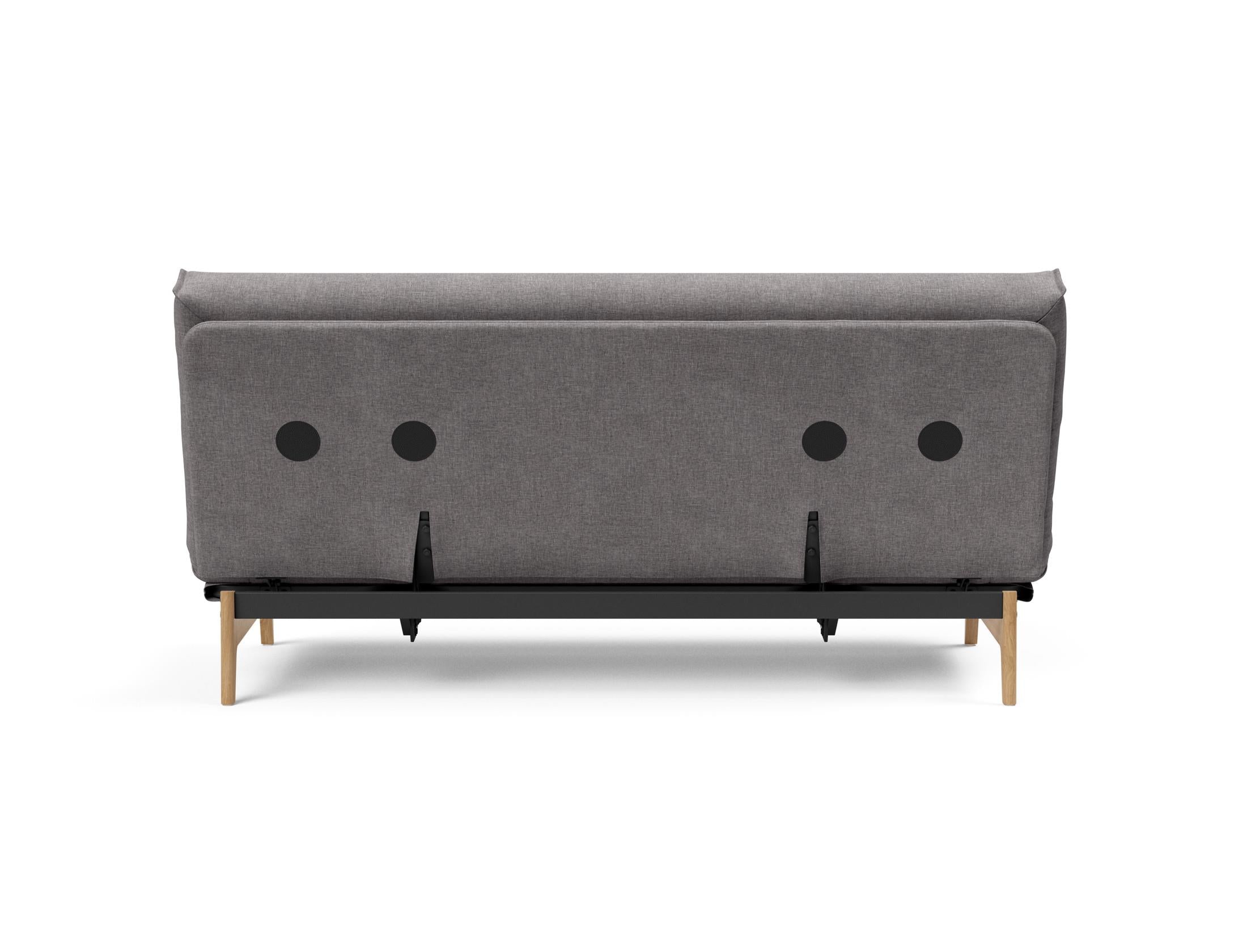 Erleben Sie das Aslak 140 Bettsofa mit elegantem Nordic Cover und luxuriöser Soft Spring Matratze – die perfekte Lösung für Komfort und Stil.