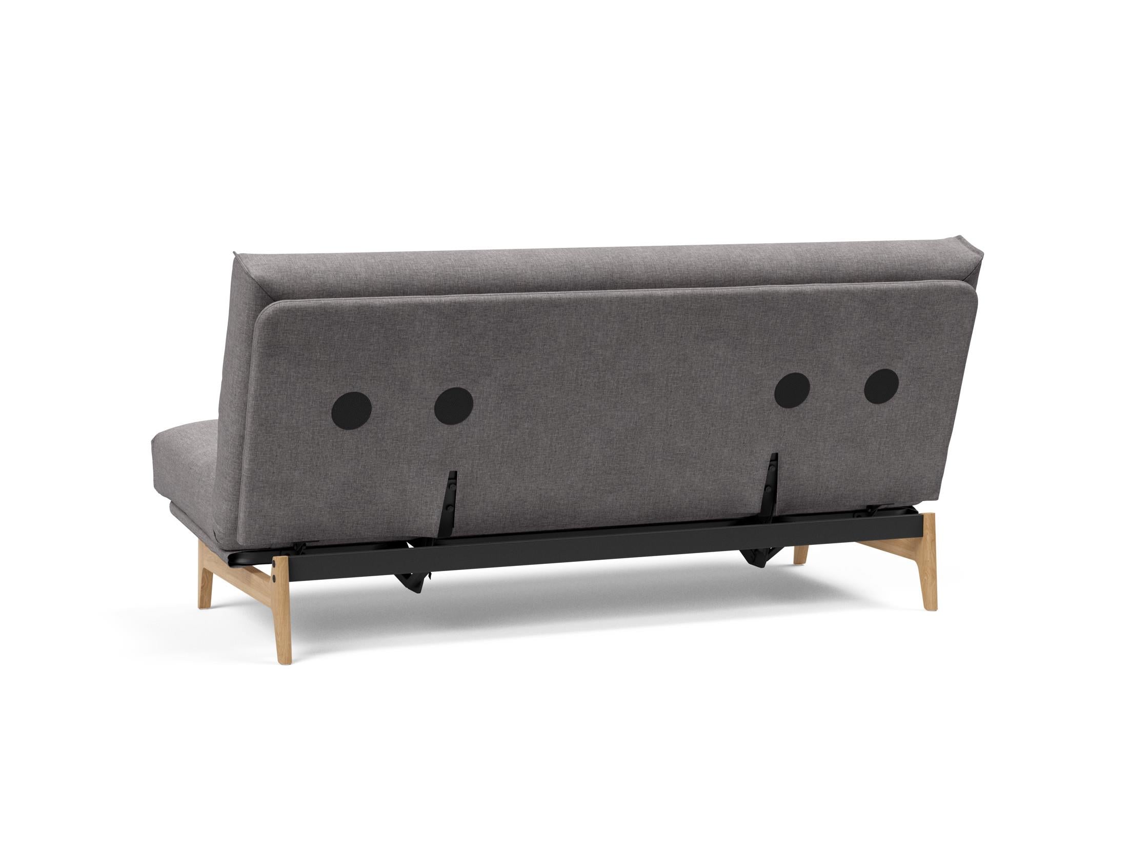 Entdecken Sie das Aslak 140 Bettsofa mit modernem Nordic Cover und bequemer Soft Spring Matratze – ideal für stilvolle Wohnräume.