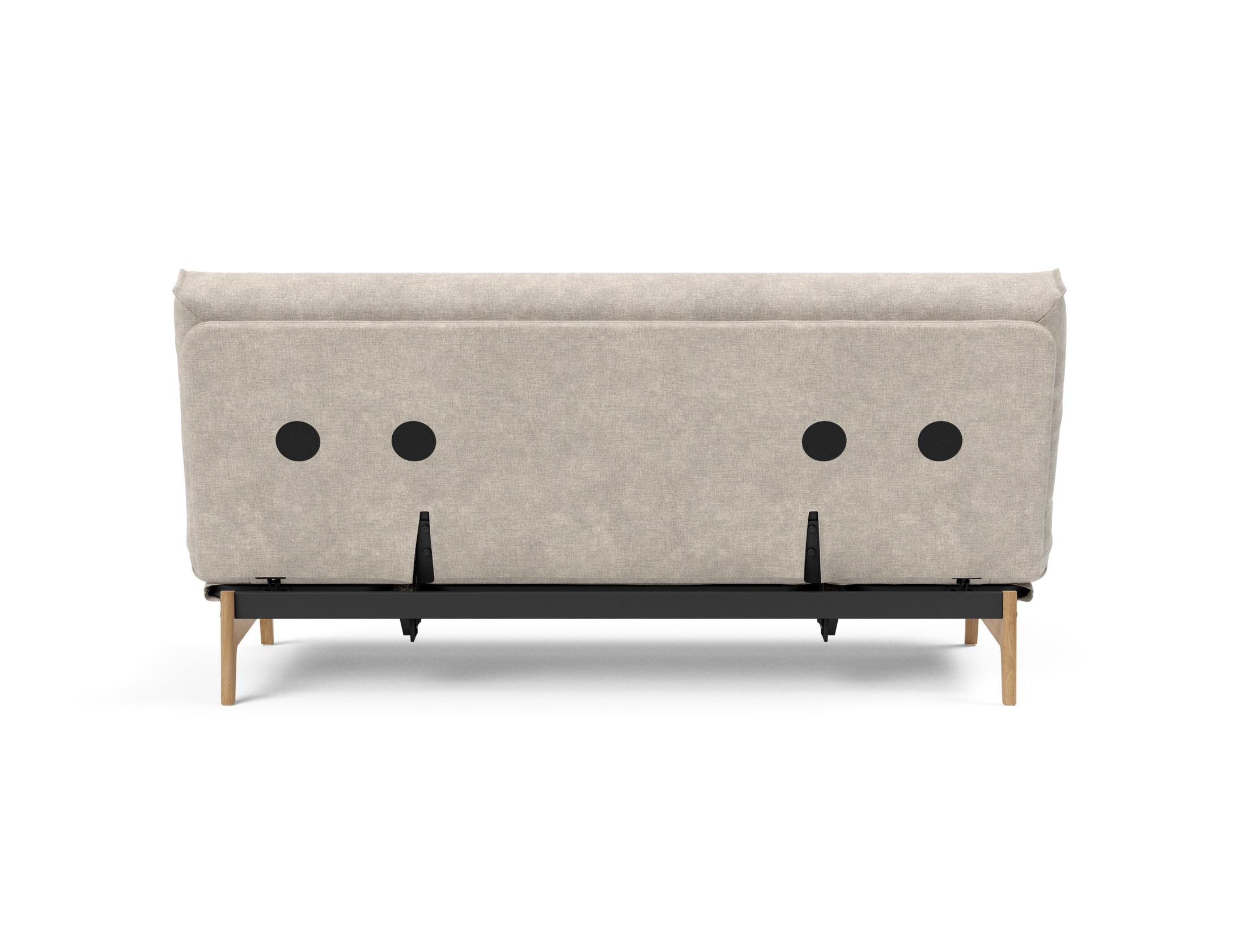 Erleben Sie das Aslak 140 Bettsofa mit elegantem Nordic Cover und luxuriöser Soft Spring Matratze – die perfekte Lösung für Komfort und Stil.