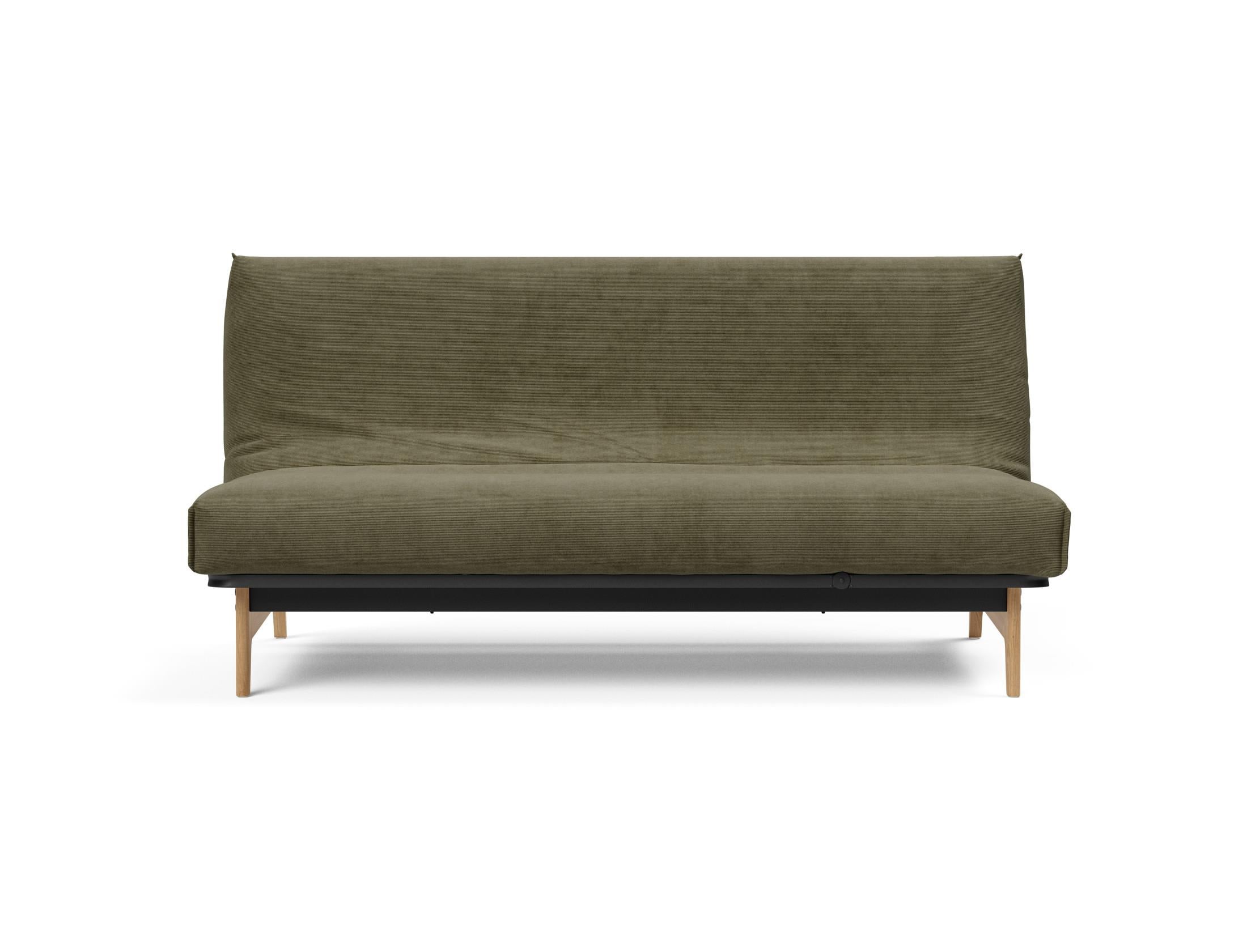 Elegantes Aslak 140 Bettsofa mit Nordic Cover, ideal für gemütliche Wohnräume und als praktische Schlaflösung für Gäste.