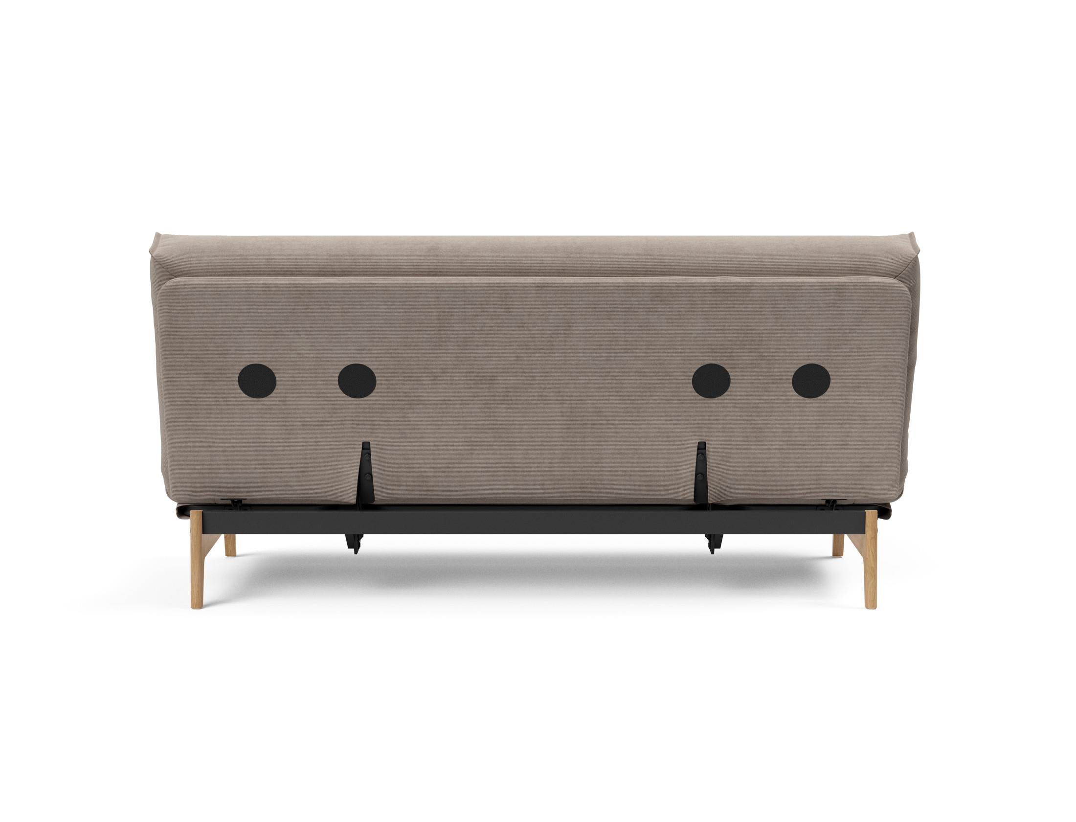 Erleben Sie das Aslak 140 Bettsofa mit elegantem Nordic Cover und luxuriöser Soft Spring Matratze – die perfekte Lösung für Komfort und Stil.