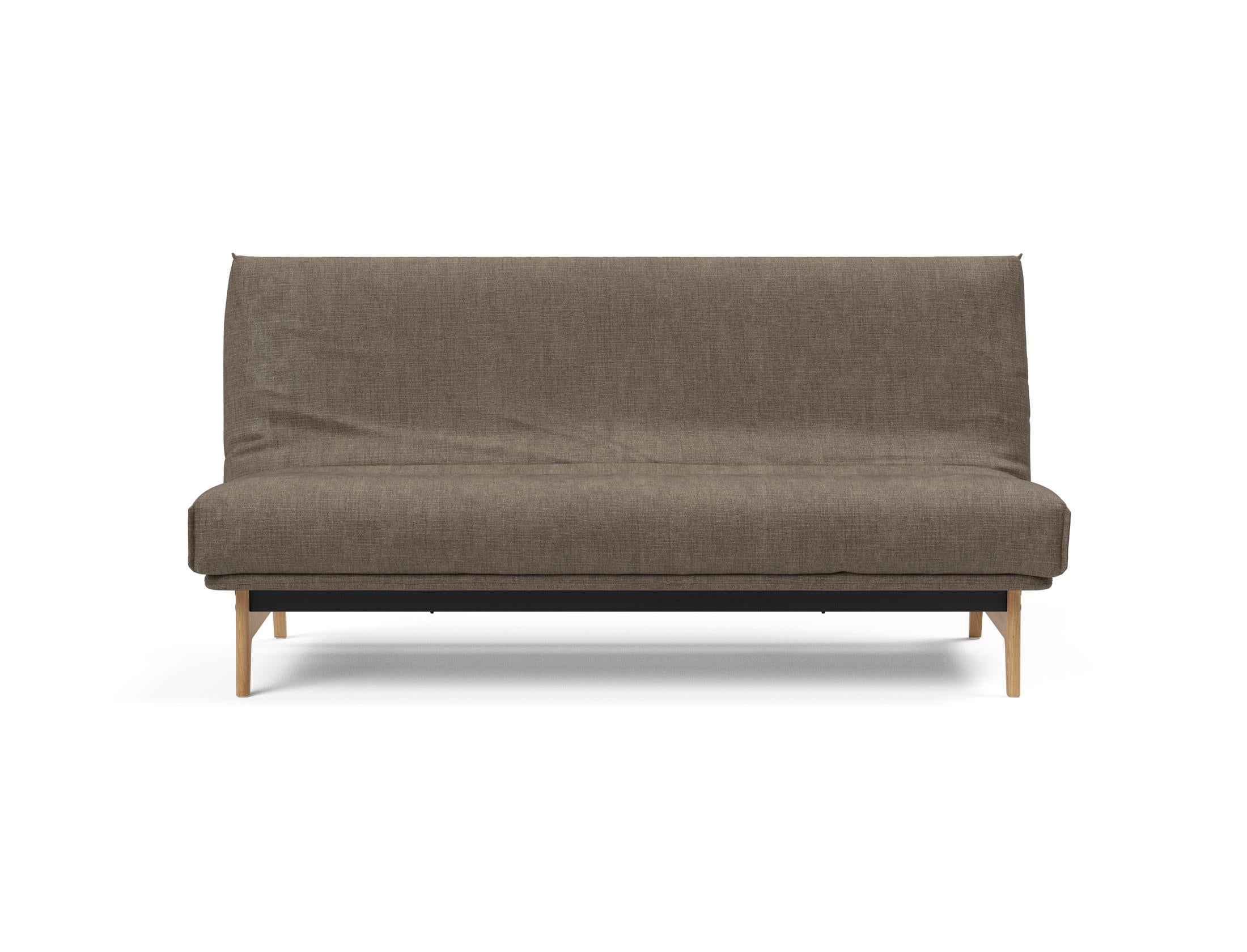 Modernes Aslak 140 Bettsofa mit Soft Spring Gestellbezug, perfekt für gemütliche Abende und stilvolle Einrichtung.