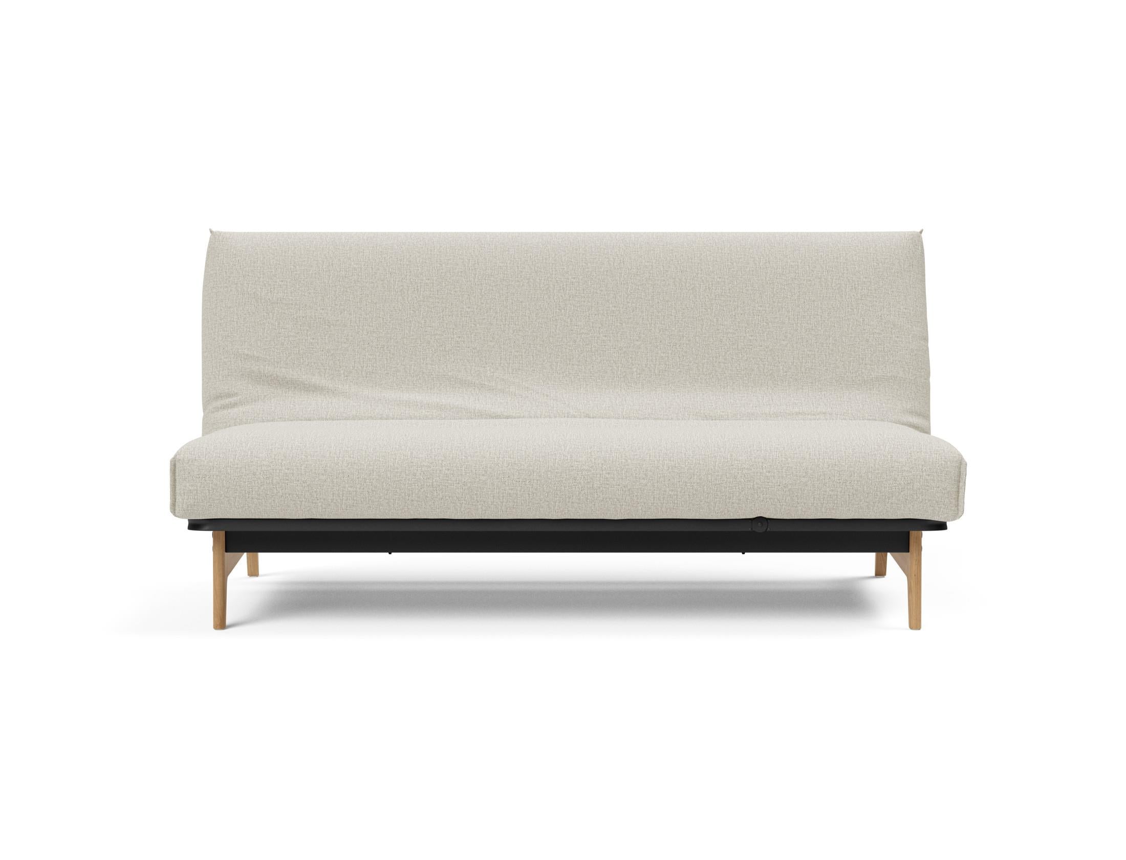 Stylisches Aslak 140 Bettsofa mit Nordic Cover, perfekt für moderne Wohnräume und vielseitig als Schlafgelegenheit nutzbar.