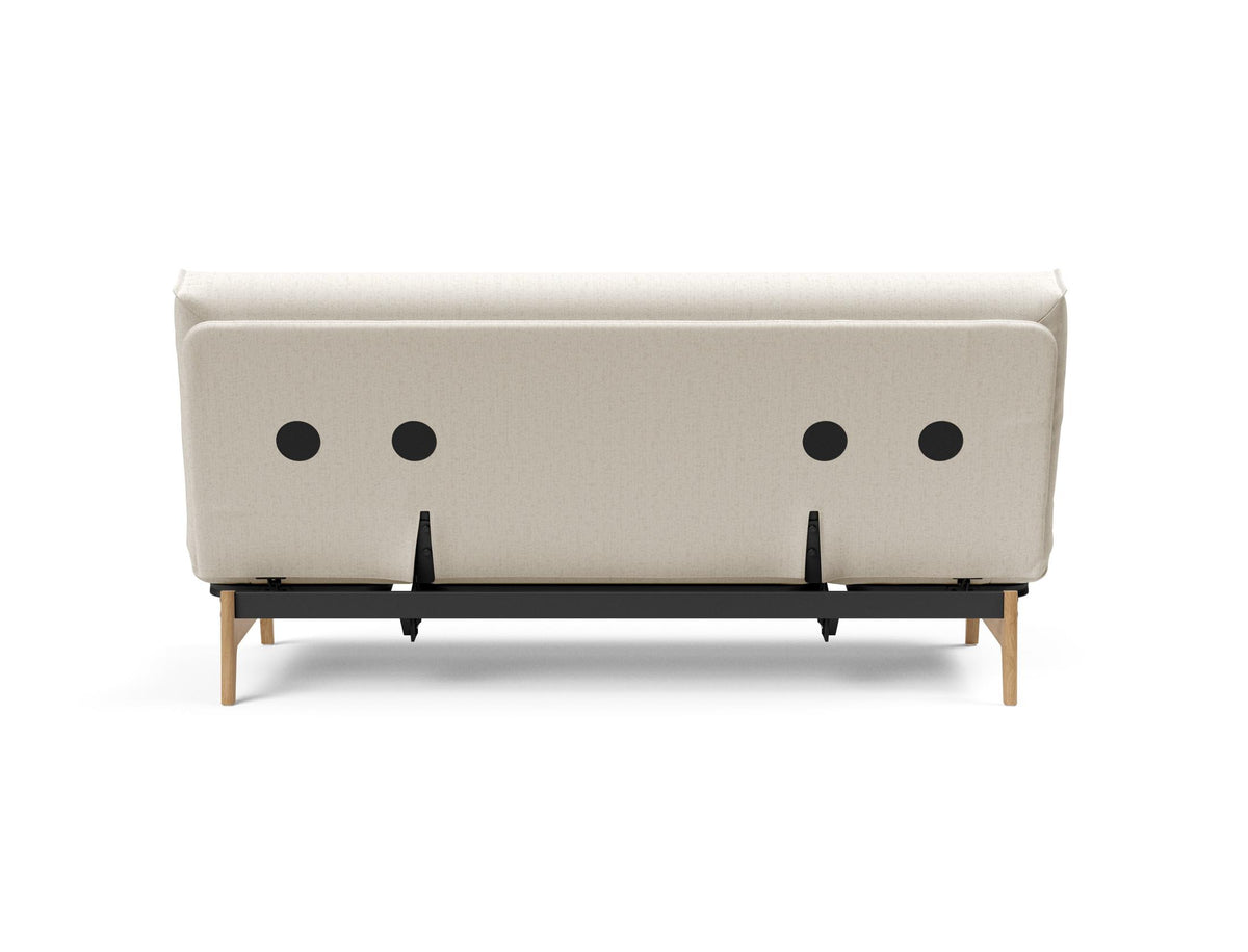 Aslak 140 Bettsofa Nordic Cover Soft Spring in 531 Bouclé Off White präsentiert im Onlineshop von KAQTU Design AG. Bettsofa ist von Innovation Living