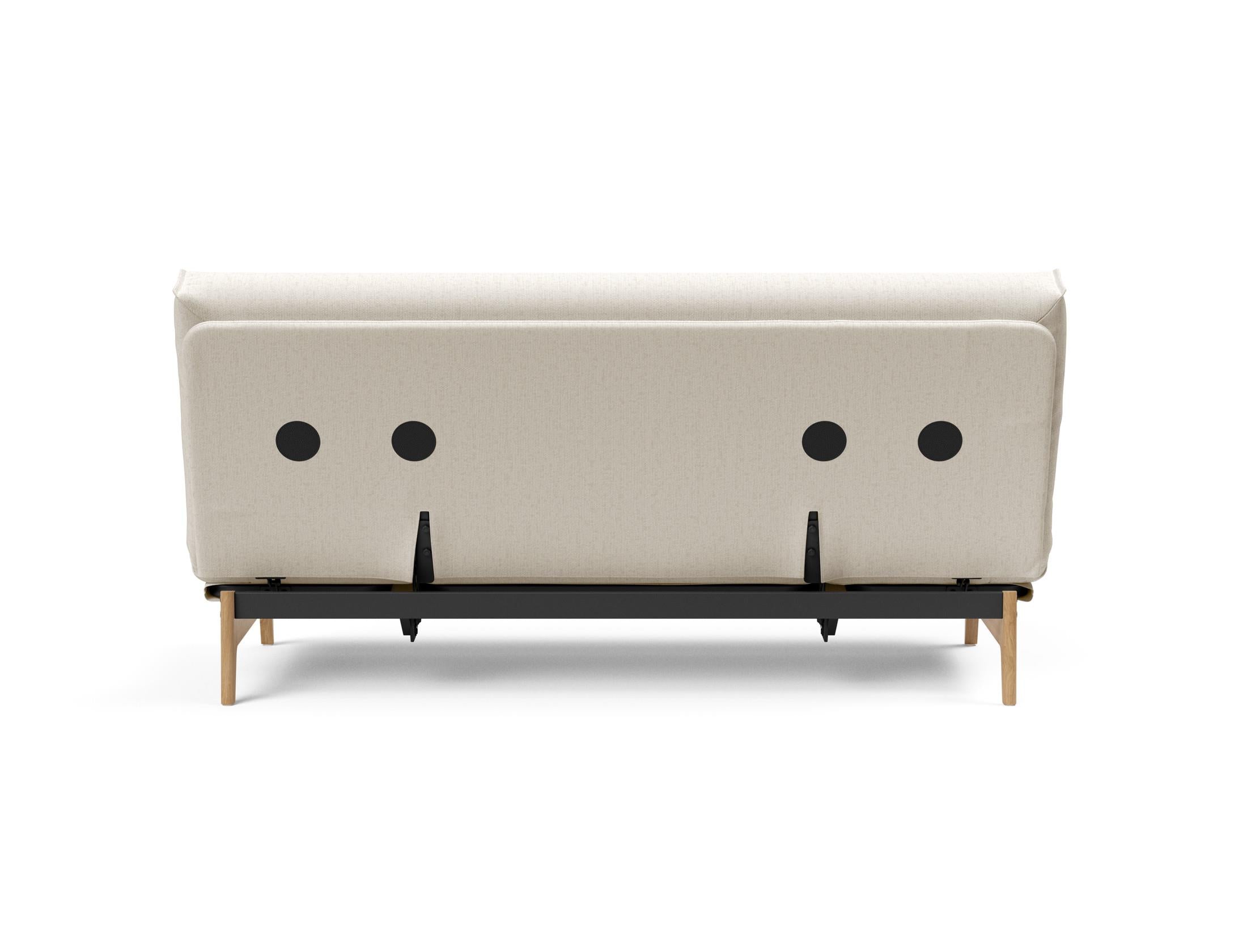 Erleben Sie das Aslak 140 Bettsofa mit elegantem Nordic Cover und luxuriöser Soft Spring Matratze – die perfekte Lösung für Komfort und Stil.