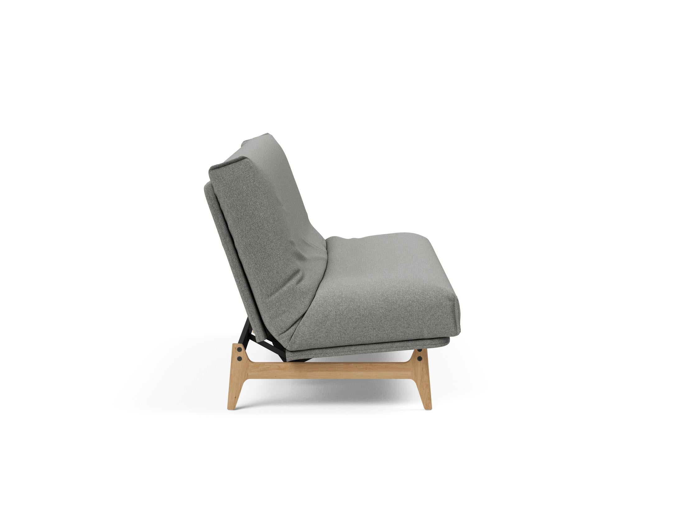 Entdecken Sie das Aslak 140 Bettsofa mit modernem Nordic Cover und bequemer Soft Spring Matratze – ideal für stilvolle Wohnräume.