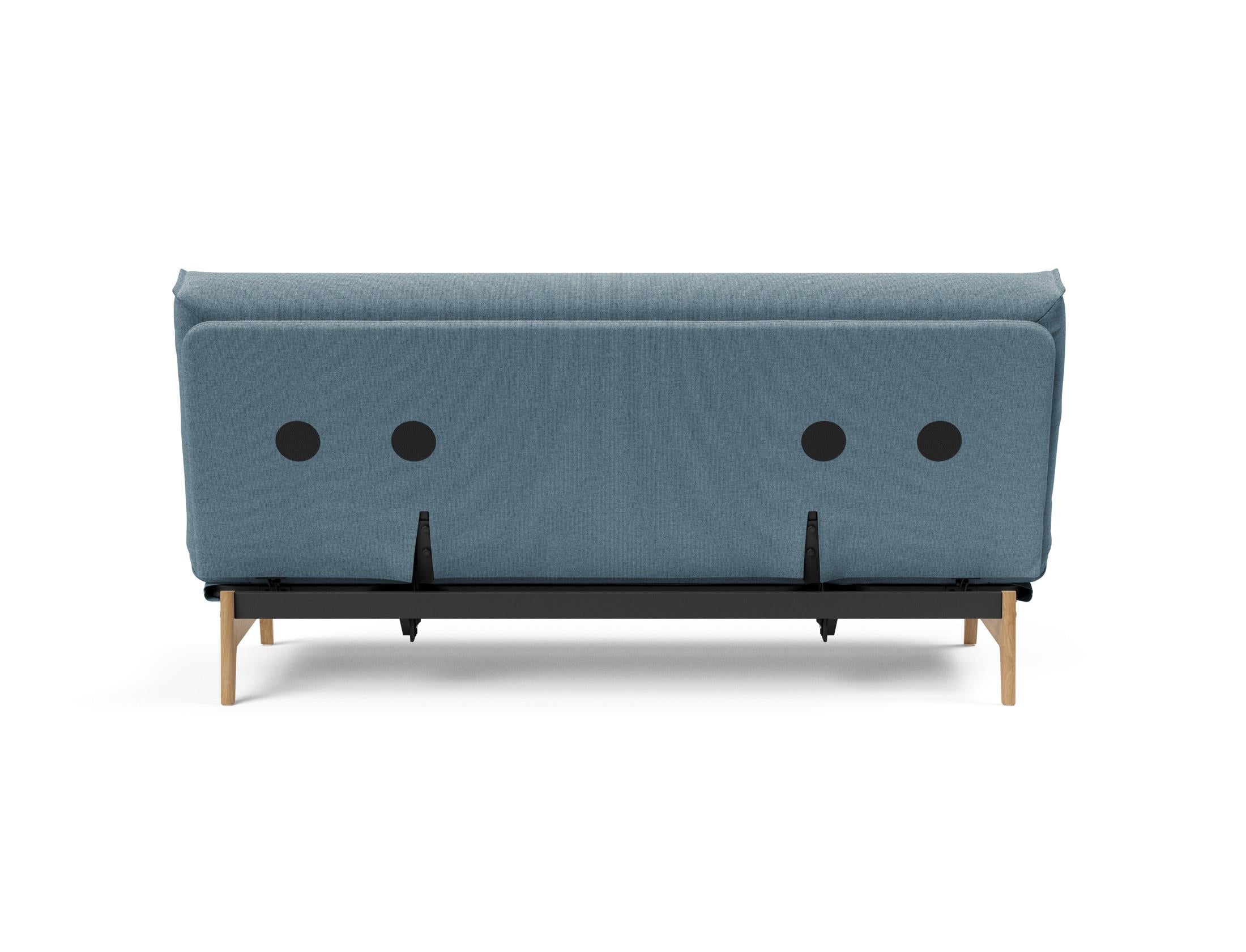 Erleben Sie das Aslak 140 Bettsofa mit elegantem Nordic Cover und luxuriöser Soft Spring Matratze – die perfekte Lösung für Komfort und Stil.