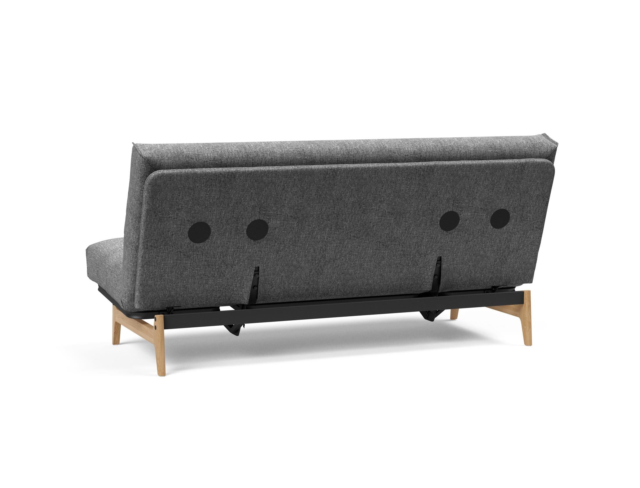 Entdecken Sie das Aslak 140 Bettsofa mit modernem Nordic Cover und bequemer Soft Spring Matratze – ideal für stilvolle Wohnräume.