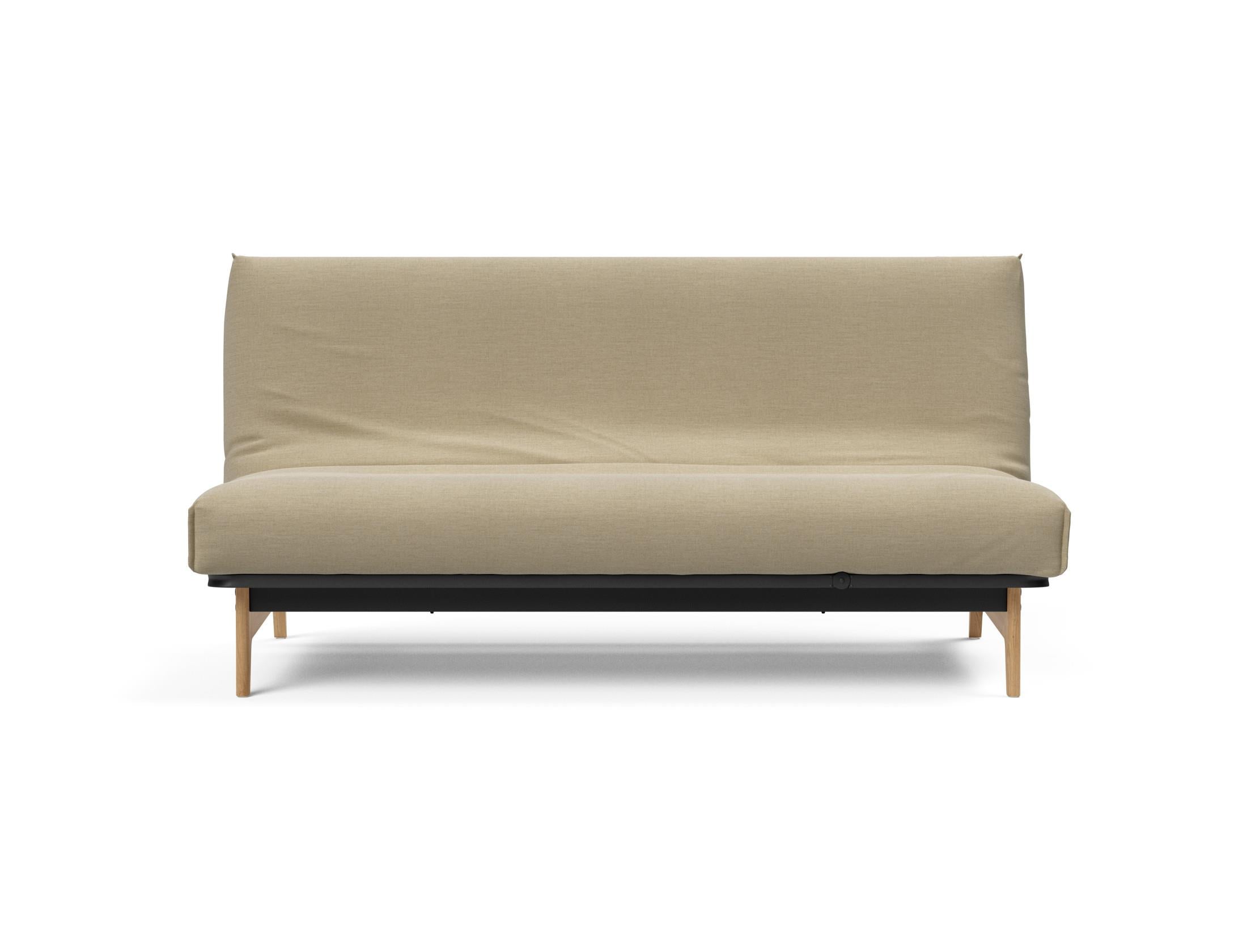 Stylisches Aslak 140 Bettsofa mit Nordic Cover, perfekt für entspannte Stunden und vielseitige Einsatzmöglichkeiten in modernen Interiors.