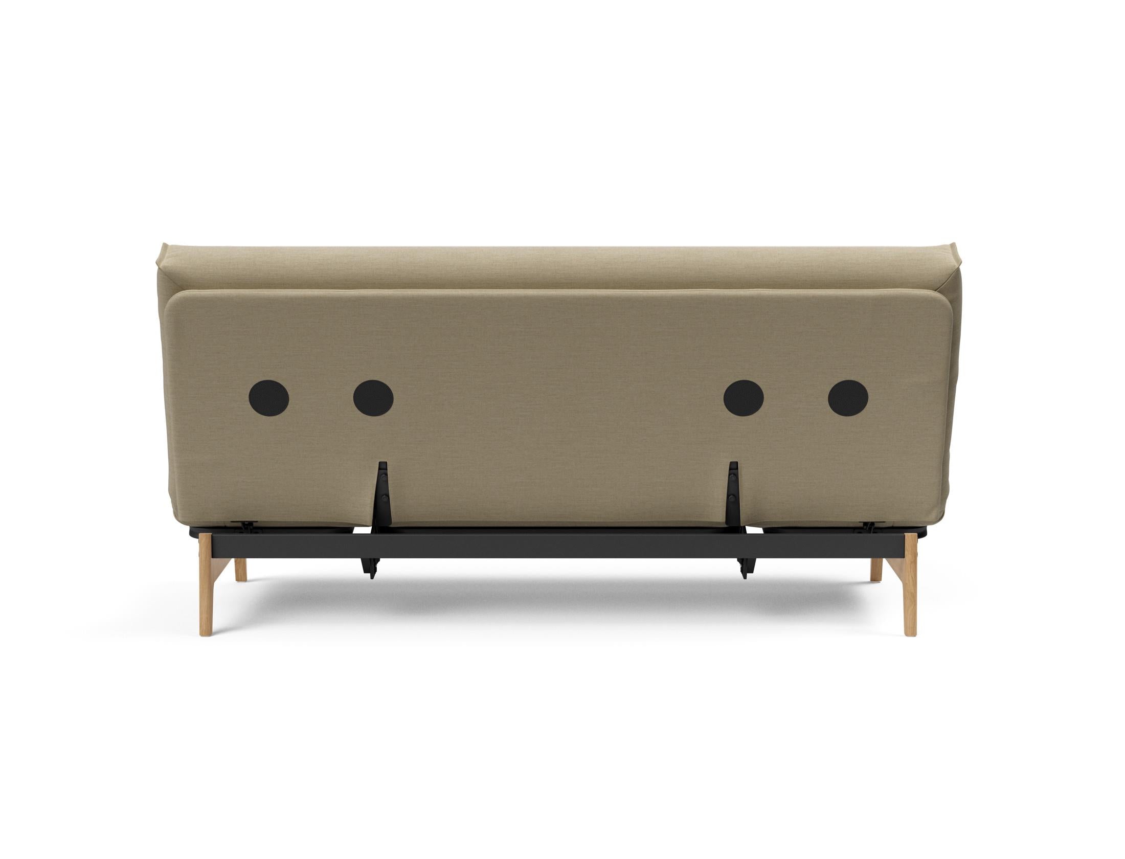 Entdecken Sie das Aslak 140 Bettsofa mit modernem Nordic Cover und bequemer Soft Spring Matratze – ideal für stilvolle Wohnräume.