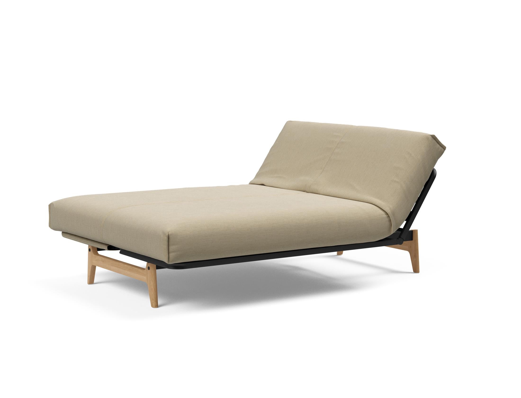 Erleben Sie das Aslak 140 Bettsofa mit elegantem Nordic Cover und luxuriöser Soft Spring Matratze – die perfekte Lösung für Komfort und Stil.