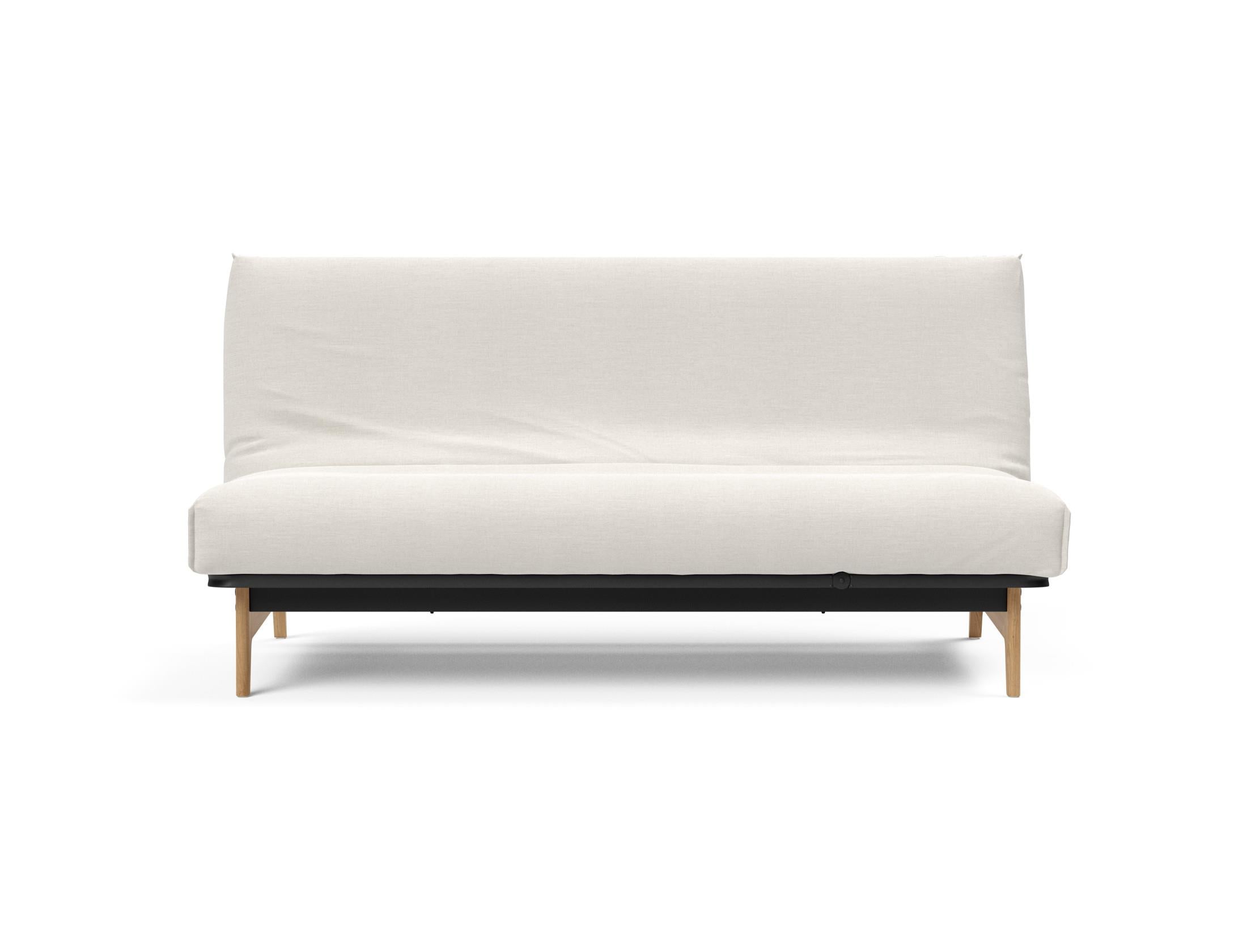 Stylisches Aslak 140 Bettsofa mit weichem Nordic Cover, perfekt für entspannte Stunden und zeitgemäße Einrichtung.