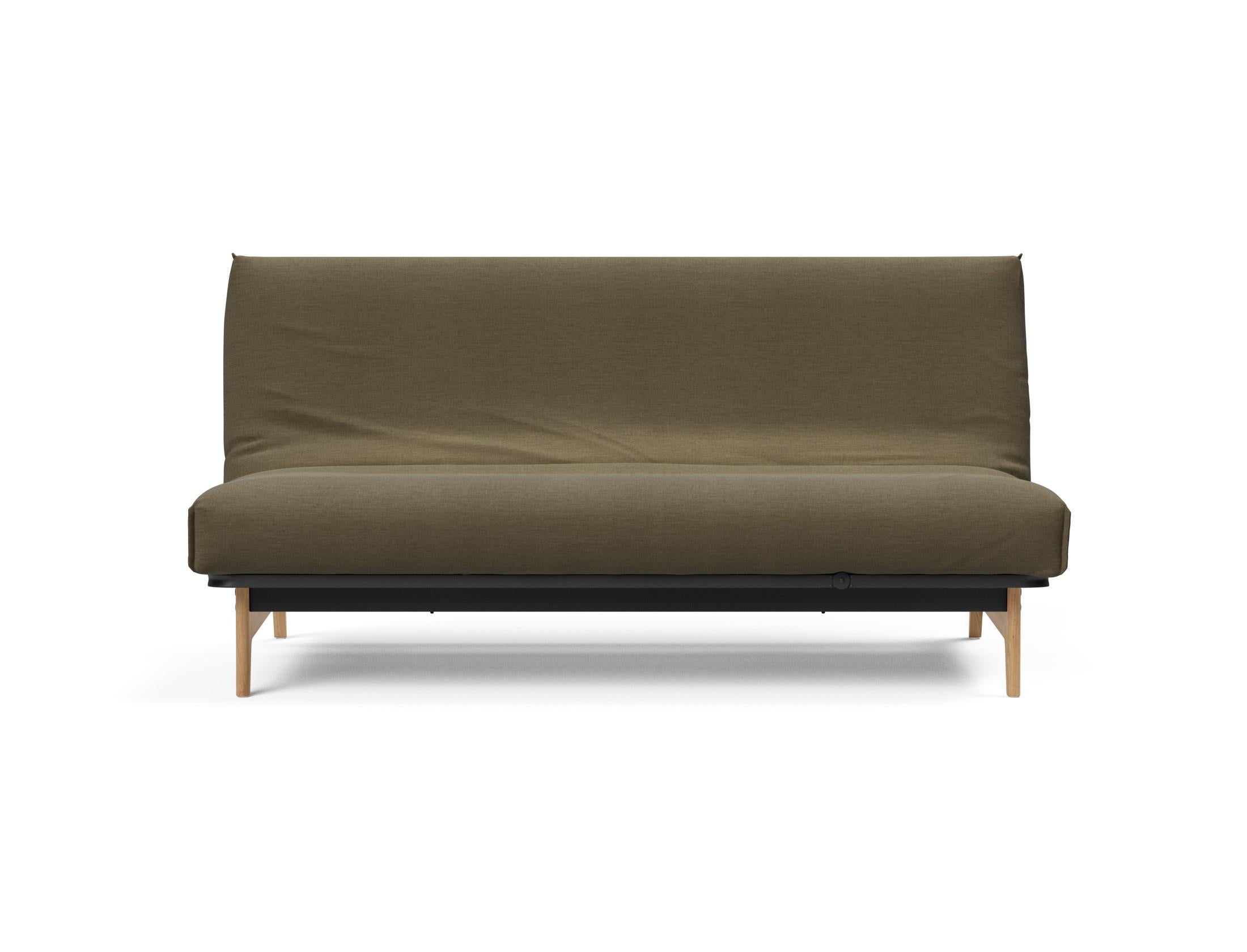 Stylisches Aslak 140 Bettsofa mit weichem Nordic Cover, perfekt für entspannte Stunden und modernes Wohndesign.