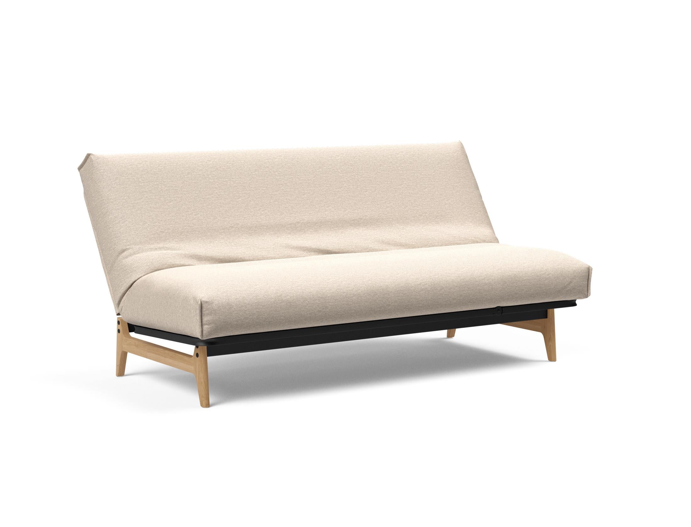 Erleben Sie das Aslak 140 Bettsofa Nordic Cover: stilvolles skandinavisches Design, pflegeleichter Bezug und individuelle Matratzenwahl für optimalen Schlaf.