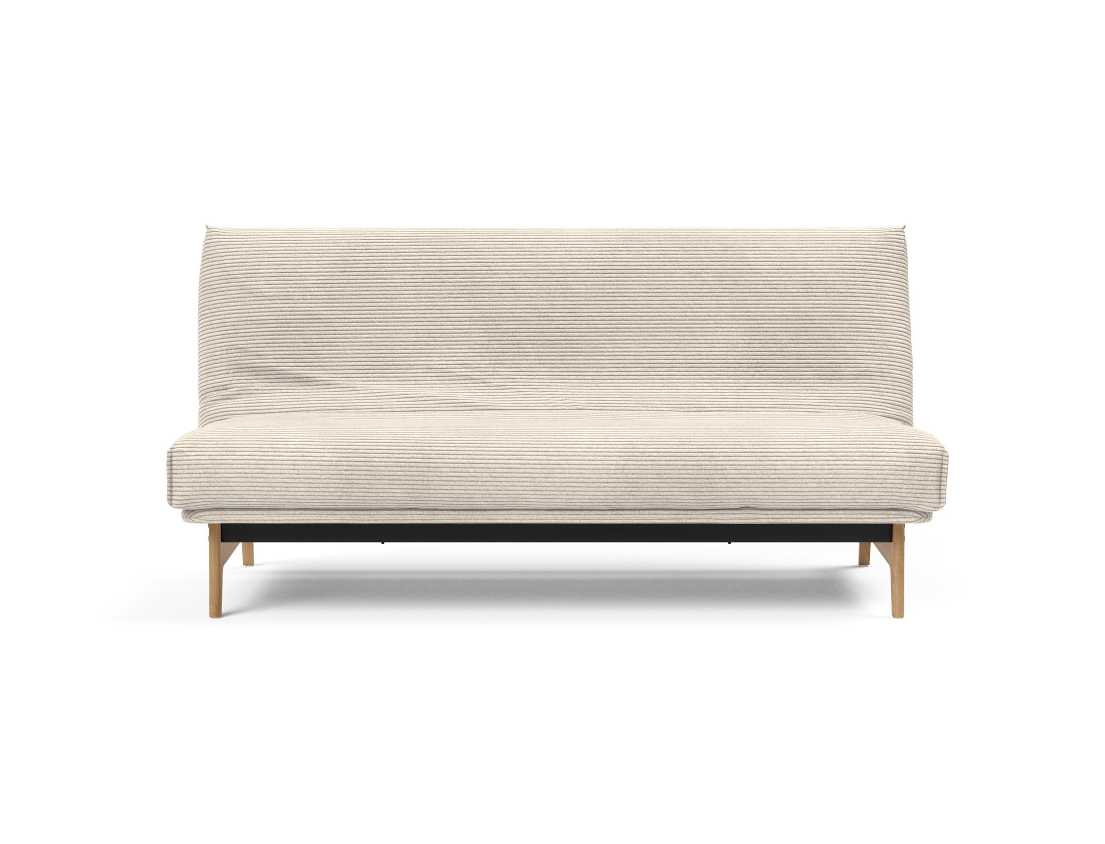 Elegantes Aslak 140 Bettsofa mit Nordic Cover, ideal für gemütliche Räume und als funktionales Schlafmöbel.