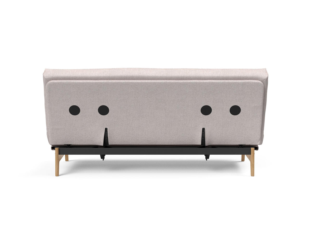 Aslak 140 Bettsofa Sharp Plus Cover mit Gestellbezug Soft Spring in 300 Weda Sand präsentiert im Onlineshop von KAQTU Design AG. Bettsofa ist von Innovation Living