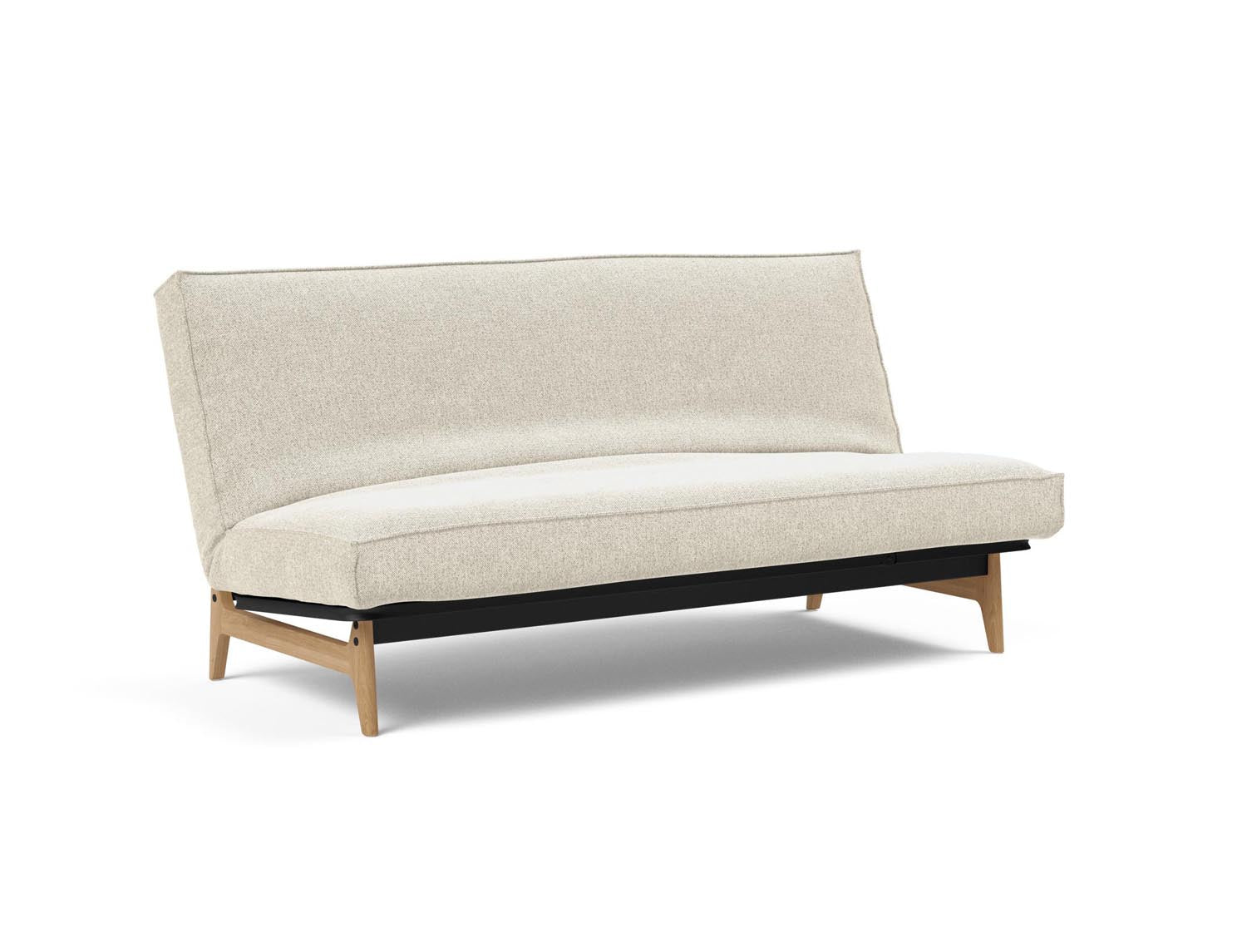 Entdecken Sie das Aslak 140 Bettsofa von Innovation Living: stilvolles Design, bequeme Soft Spring Matratze und elegantes Sharp Plus Cover für höchsten Schlafkomfort.