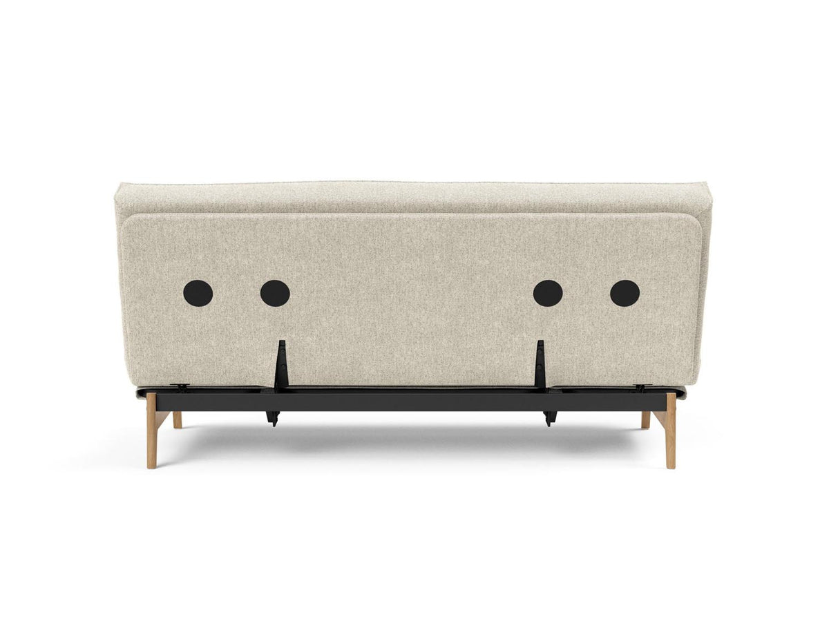 Aslak 140 Bettsofa Sharp Plus Cover mit Gestellbezug Soft Spring in 357 Taura Off White präsentiert im Onlineshop von KAQTU Design AG. Bettsofa ist von Innovation Living