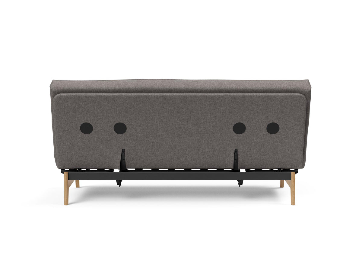 Aslak 140 Bettsofa Sharp Plus Cover Soft Spring in 521 Mixed Dance Grey präsentiert im Onlineshop von KAQTU Design AG. Bettsofa ist von Innovation Living