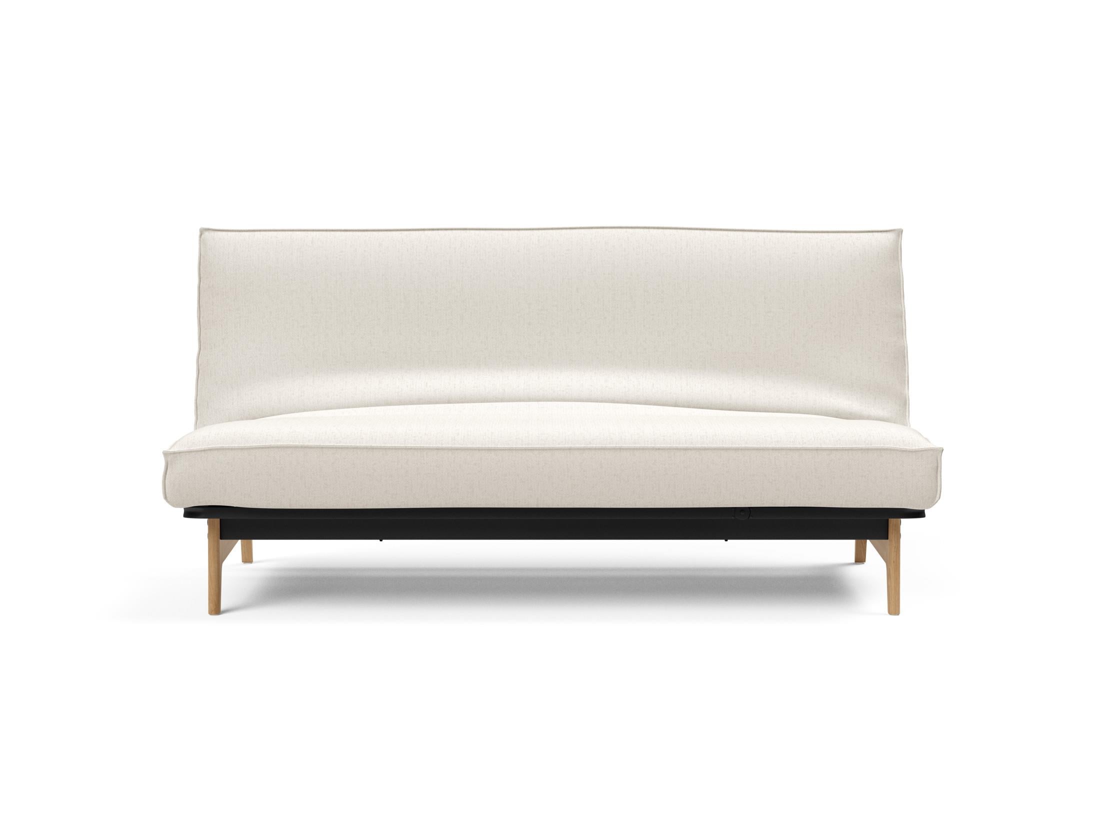 Modernes Aslak 140 Bettsofa mit elegantem Sharp Plus Bezug, perfekt für entspannte Stunden und stilvolle Wohnräume.