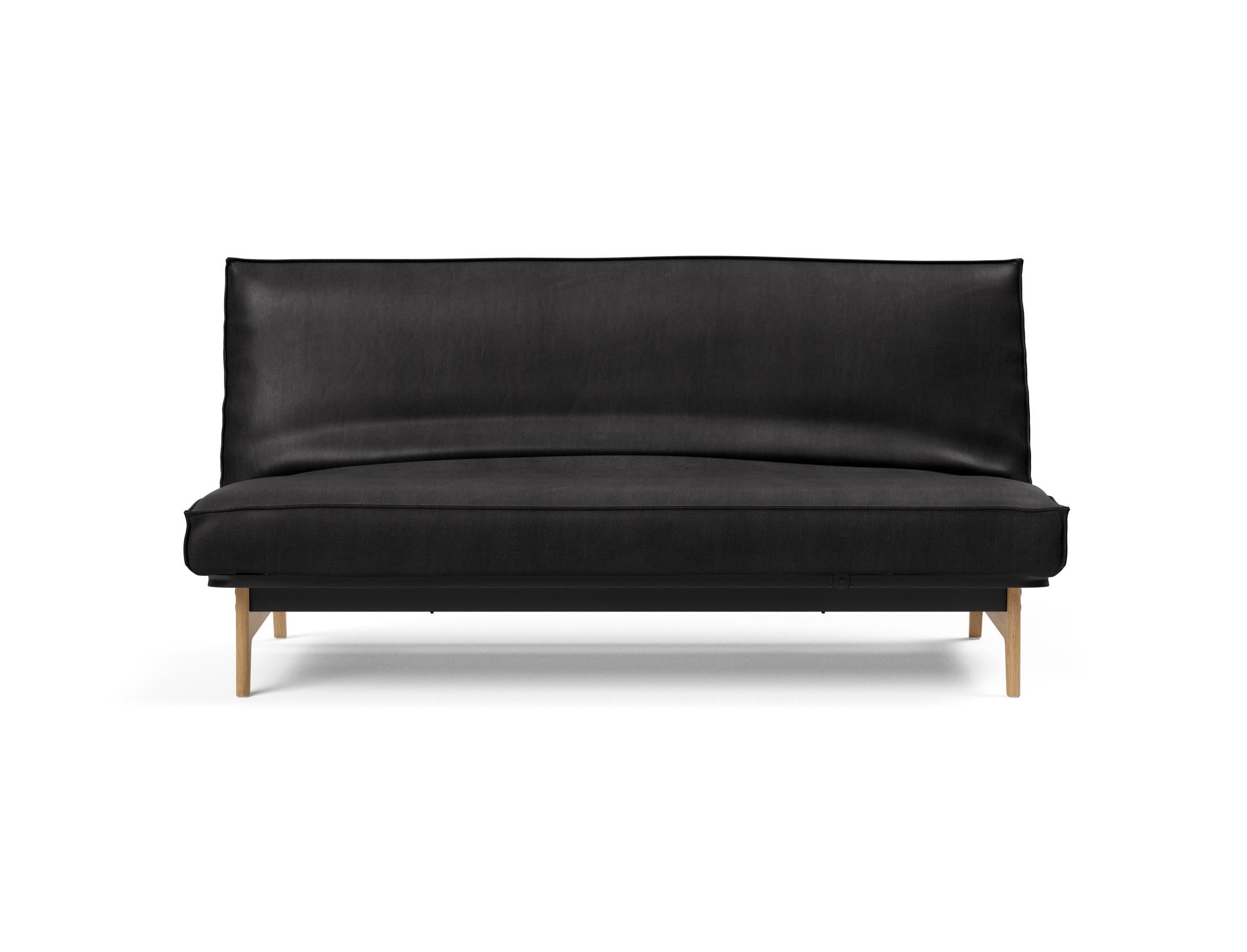 Modernes Aslak 140 Bettsofa mit elegantem Sharp Plus Bezug, perfekt für stilvolle Wohnräume und entspannte Stunden.