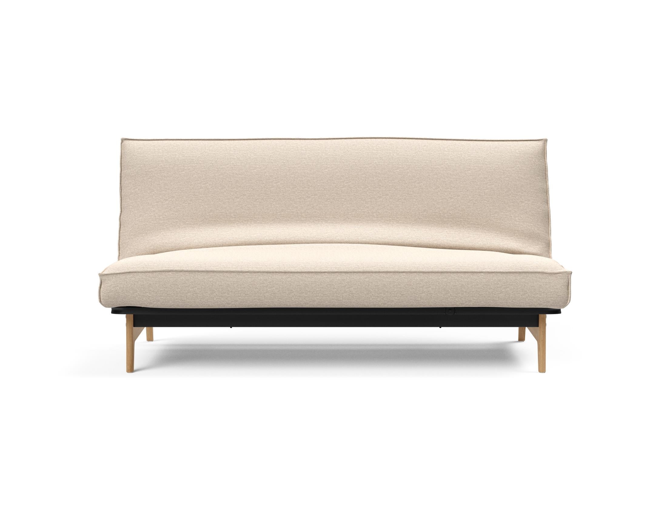 Modernes Aslak 140 Bettsofa mit elegantem Sharp Plus Bezug, perfekt für stilvolle Wohnräume und entspannte Stunden.