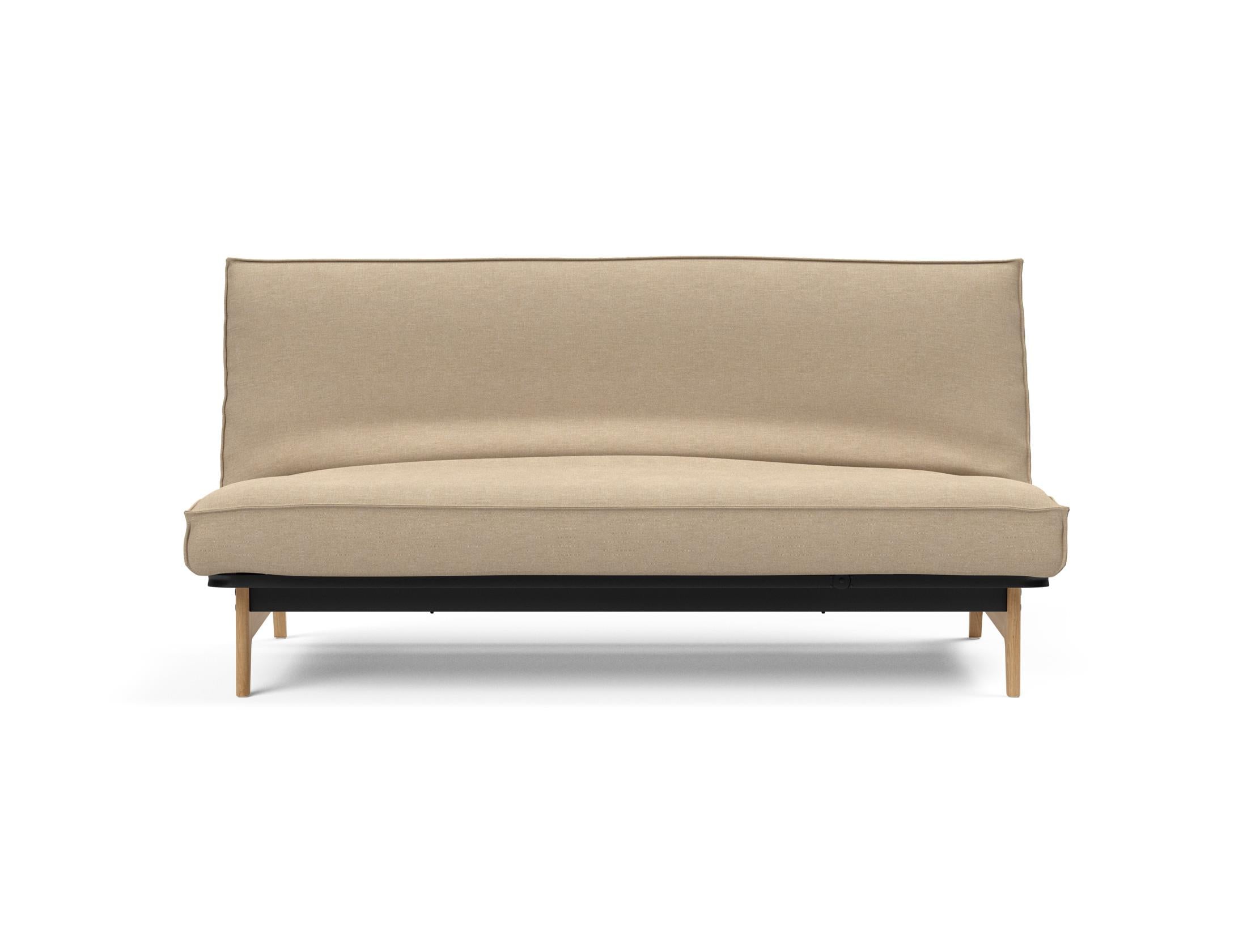 Modernes Aslak 140 Bettsofa mit elegantem Sharp Plus Bezug, perfekt für stilvolle Wohnräume und entspannte Stunden.