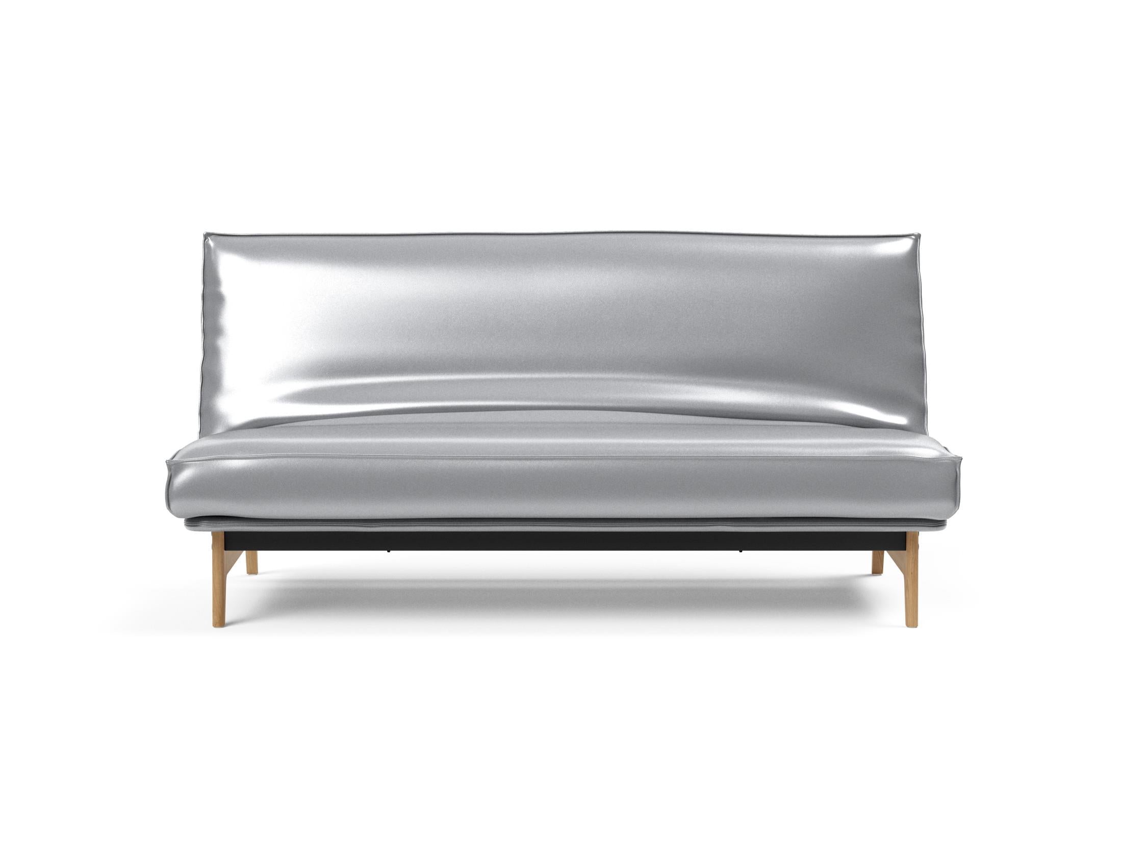 Modernes Aslak 140 Bettsofa in ansprechendem Design, ausgestattet mit einem komfortablen Sharp Plus Bezug und einem stabilen Soft Spring Gestell.