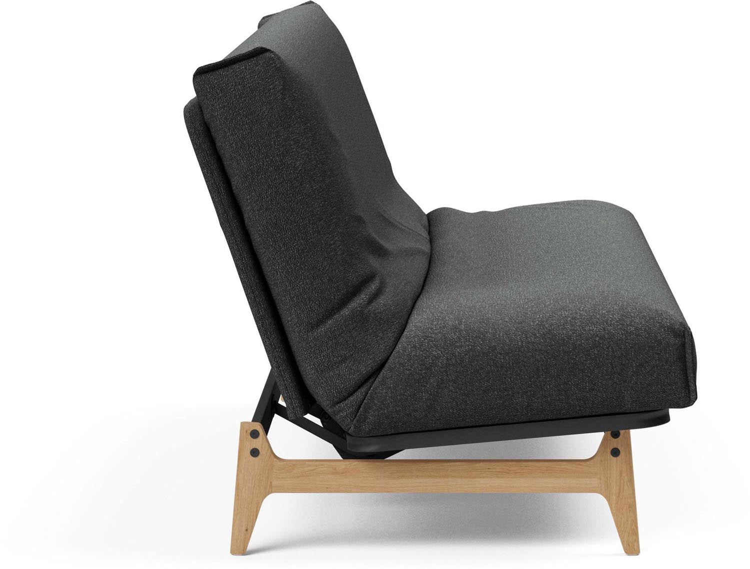 Erleben Sie das Aslak 140 Bettsofa Nordic Cover von Innovation Living – skandinavisches Design, hohe Funktionalität und individuelle Matratzenoptionen für optimalen Schlafkomfort.