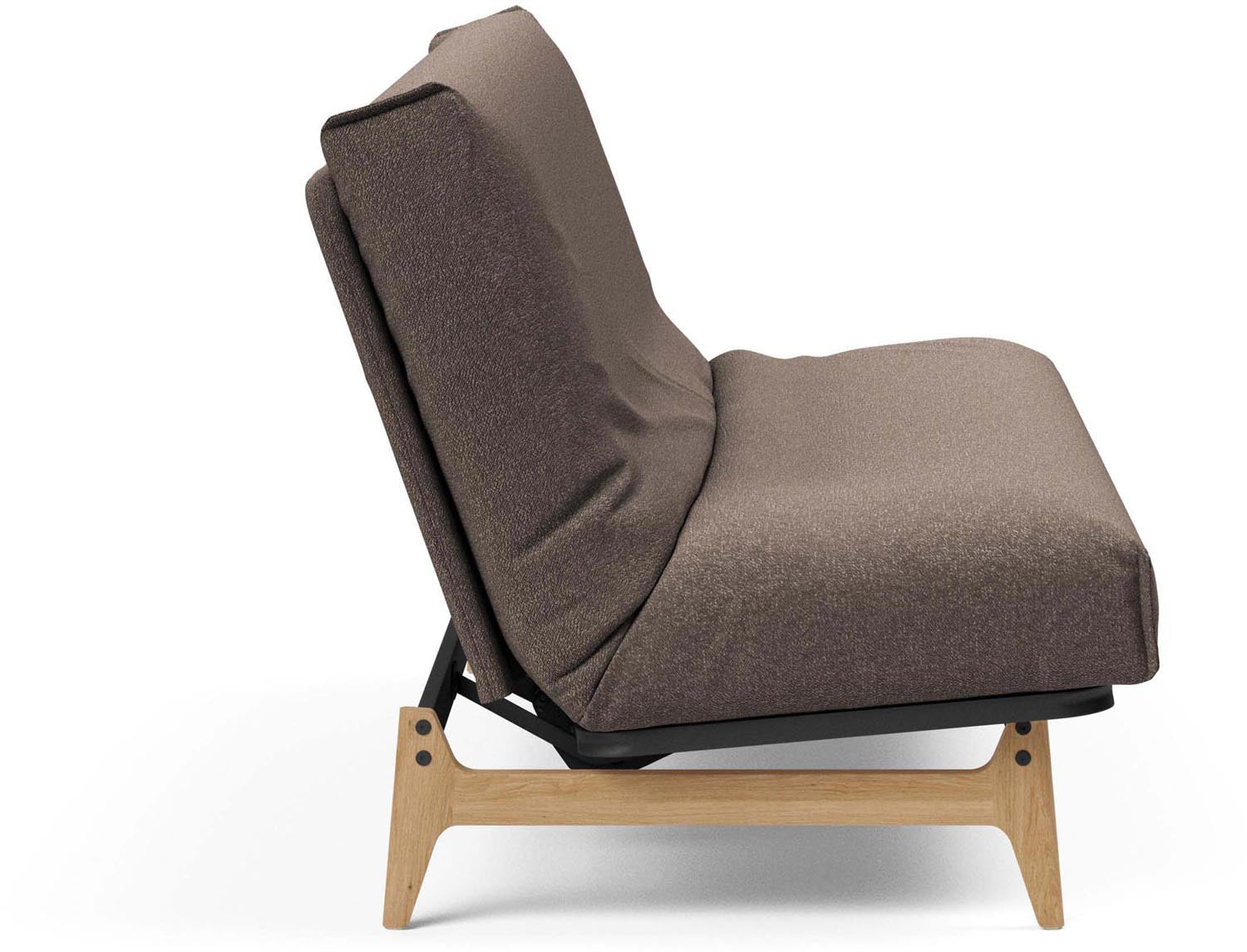 Erleben Sie das Aslak 140 Bettsofa Nordic Cover von Innovation Living – skandinavisches Design, hohe Funktionalität und individuelle Matratzenoptionen für optimalen Schlafkomfort.