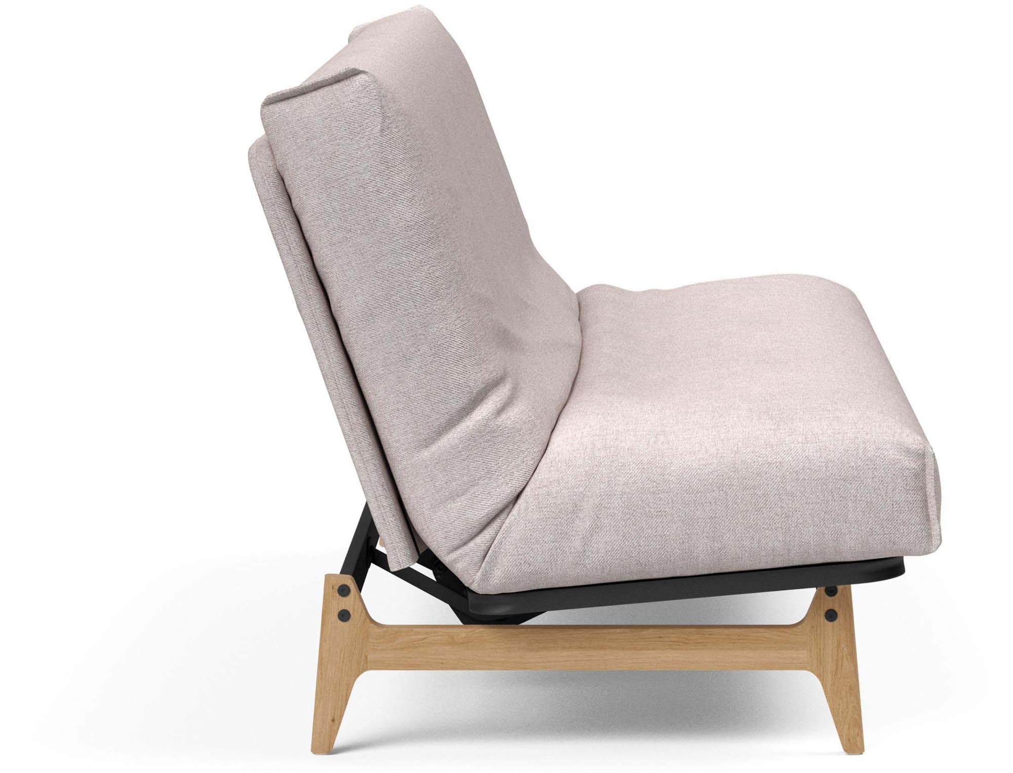 Erleben Sie das Aslak 140 Bettsofa von Innovation Living – modernes skandinavisches Design, flexibel einsetzbar und mit hochwertigem Nordic Bezug.