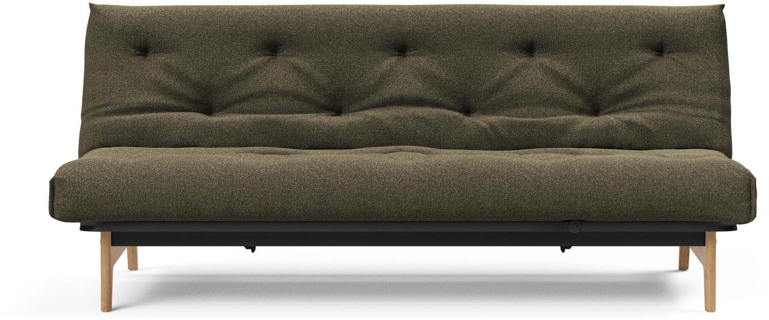 Entdecken Sie das Aslak 120 Bettsofa Nordic Classic von Innovation Living: stilvolles skandinavisches Design, perfekt für kompakte Wohnräume und entspannende Nächte.