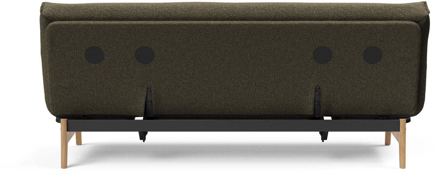 Erleben Sie das Aslak 120 Bettsofa Nordic Classic von Innovation Living: elegantes skandinavisches Design, ideal für kleine Räume und gemütliche Nächte.
