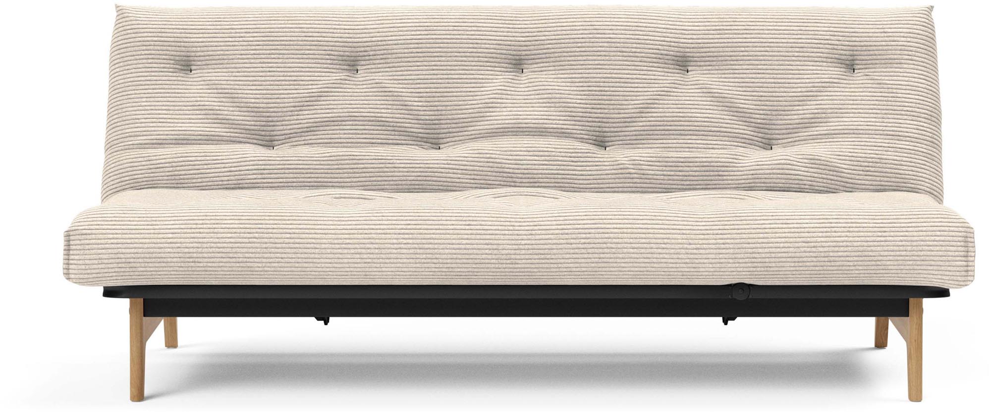 Entdecken Sie das Aslak 120 Bettsofa Nordic Classic von Innovation Living: stilvolles skandinavisches Design, perfekt für kompakte Wohnräume und entspannende Nächte.