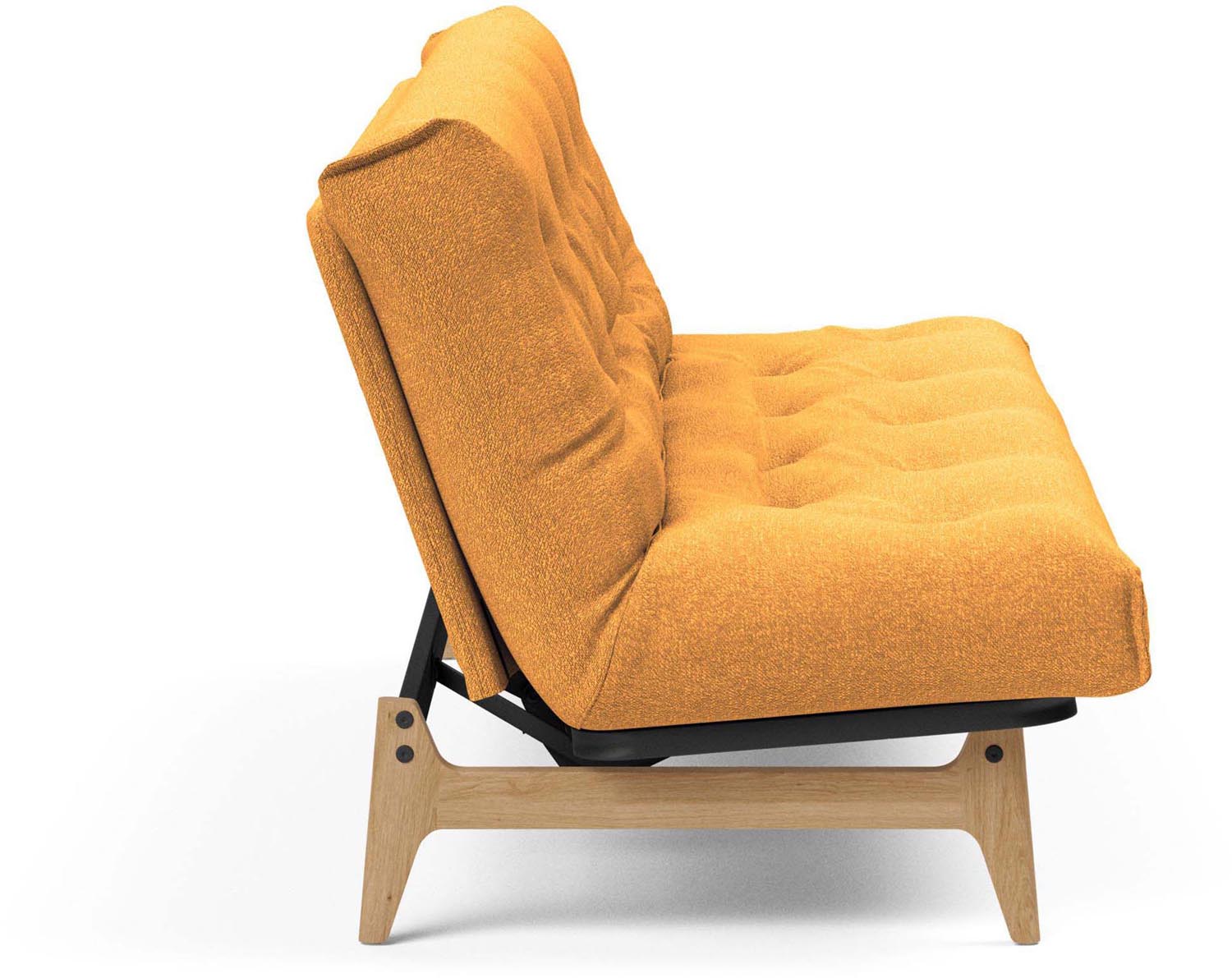 Erleben Sie das Aslak 120 Bettsofa Nordic Spring von Innovation Living: modernes skandinavisches Design, ideal für kleine Räume und Gästeübernachtungen.