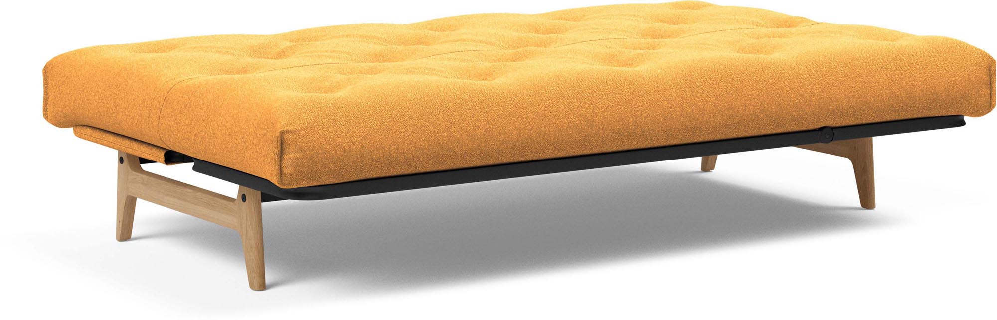Entdecken Sie das Aslak 120 Bettsofa Nordic Spring von Innovation Living: stilvolles skandinavisches Design, perfekt für platzsparende Lösungen und Übernachtungen.