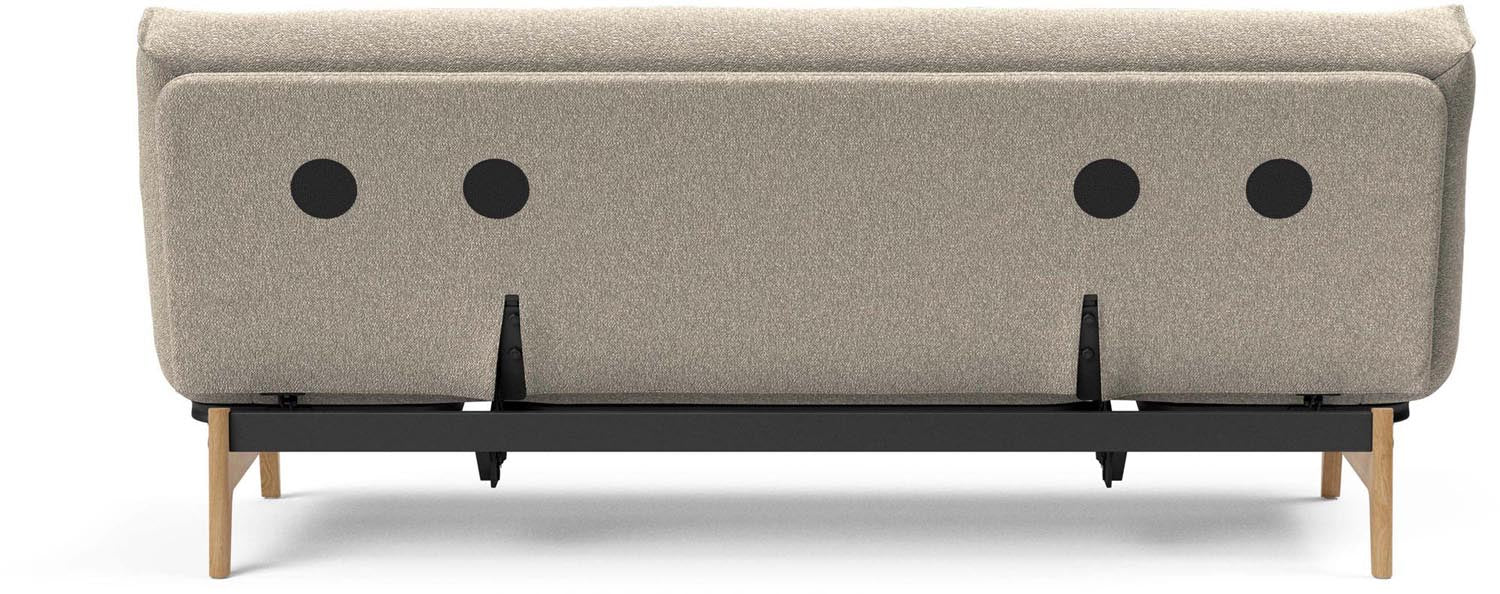 Erleben Sie das Aslak 120 Bettsofa Nordic Spring von Innovation Living: modernes skandinavisches Design, ideal für kleine Räume und Gästeübernachtungen.