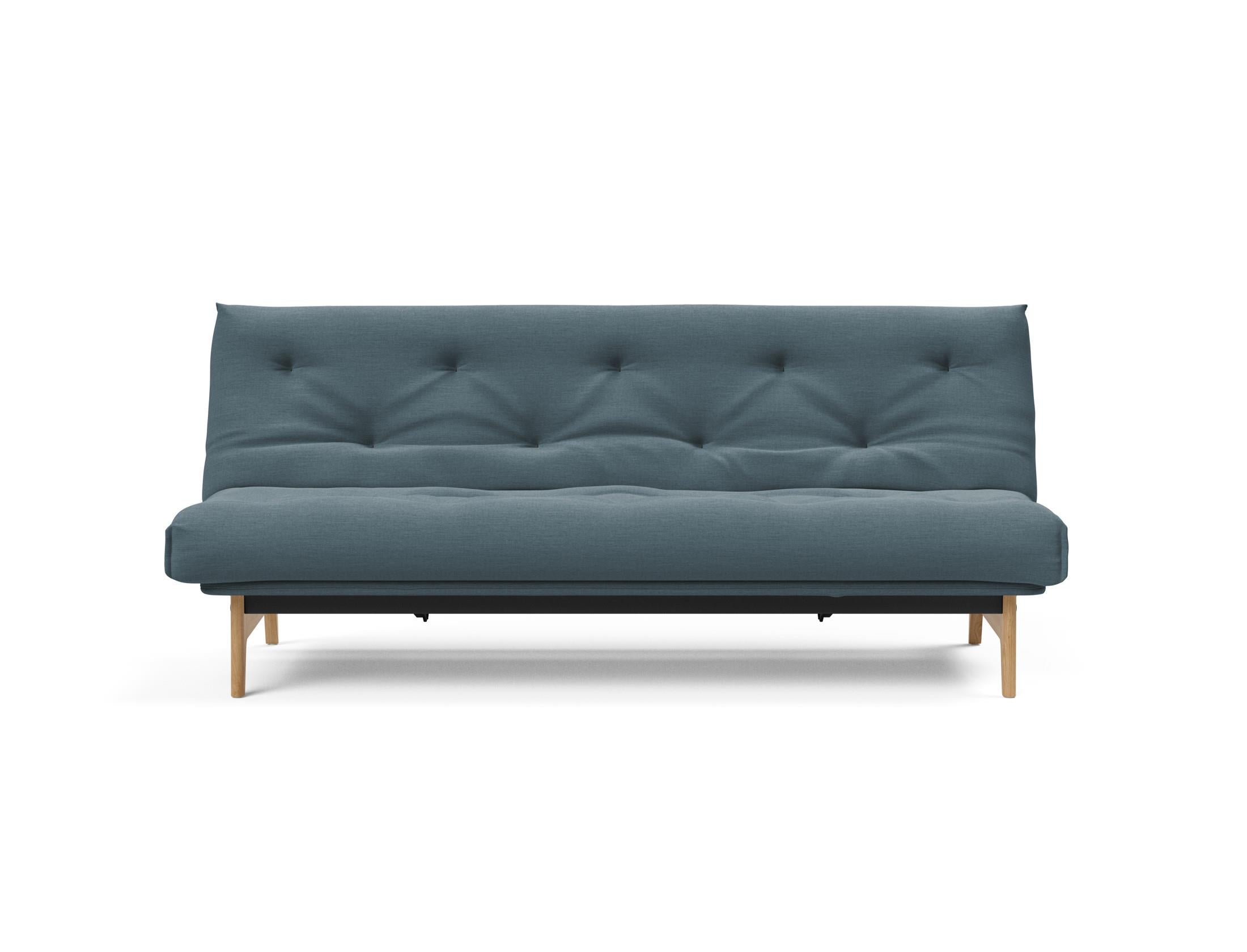 Stylisches Aslak 120 Bettsofa Nordic mit weichem Soft Spring Bezug, perfekt für entspannte Abende und modernes Wohndesign.