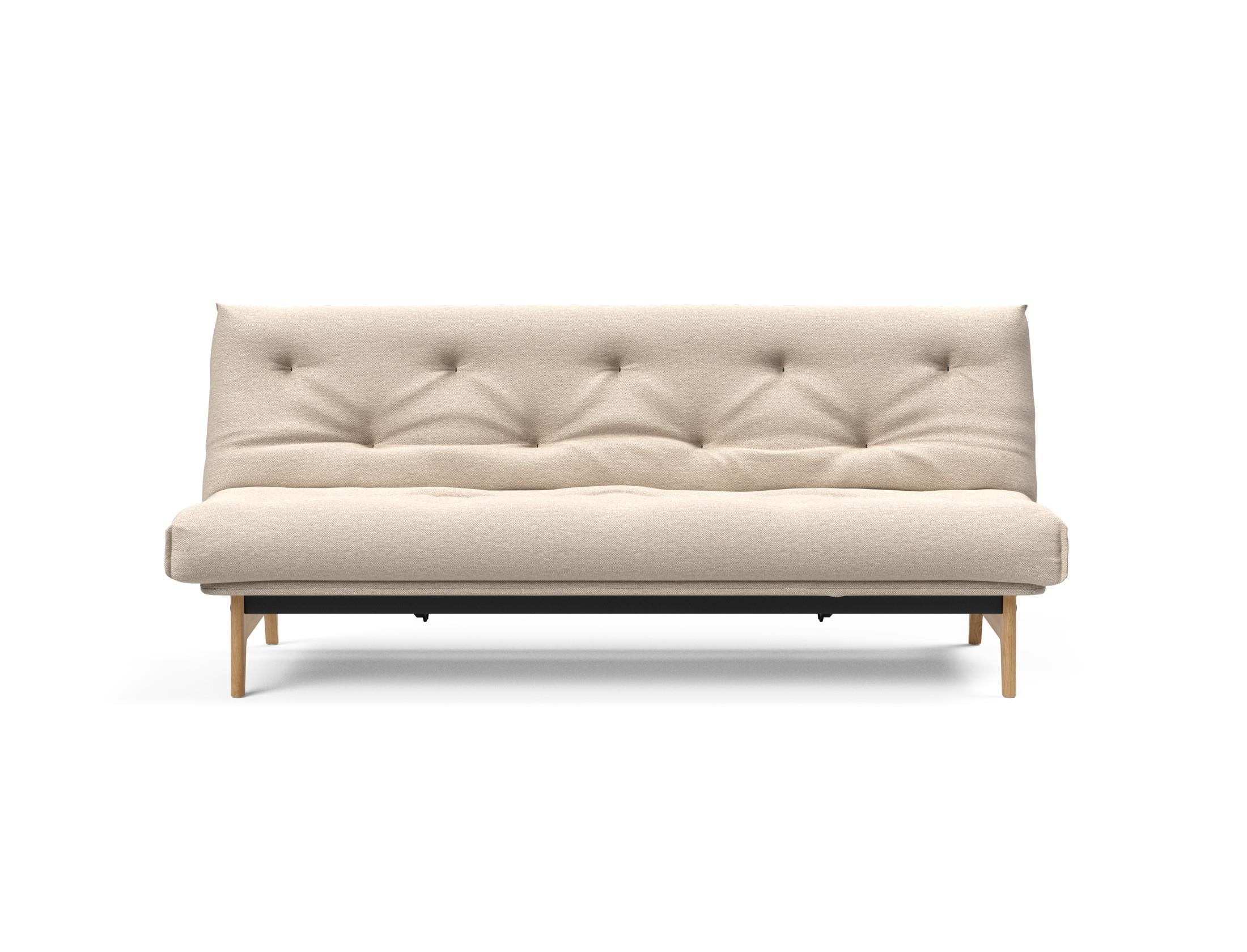 Stylisches Aslak 120 Bettsofa Nordic mit weichem Soft Spring Bezug, perfekt für entspannte Abende und modernes Wohndesign.