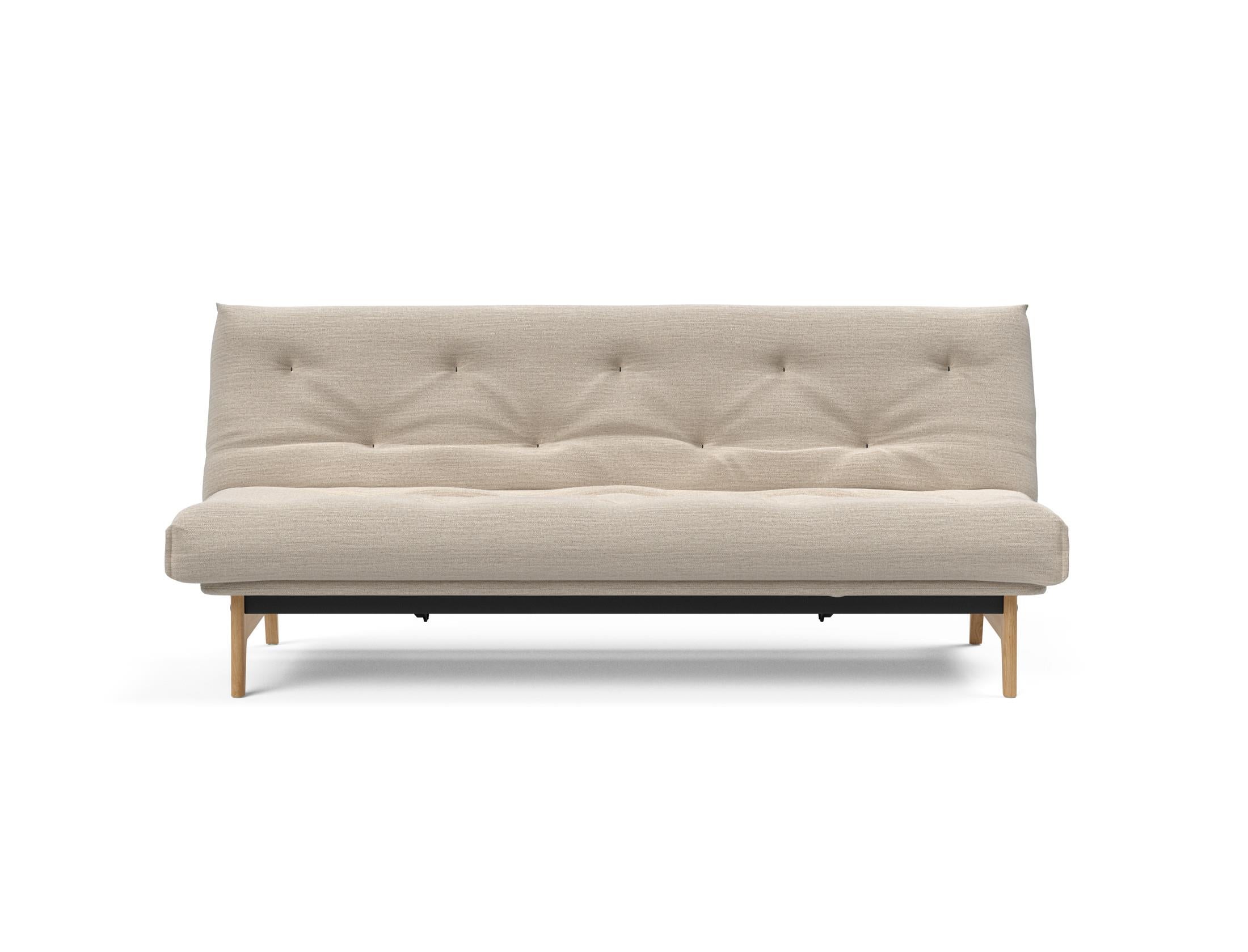 Modernes Aslak 120 Bettsofa im skandinavischen Design, ideal für Wohnräume, ausgestattet mit einem komfortablen Soft Spring Bezug.
