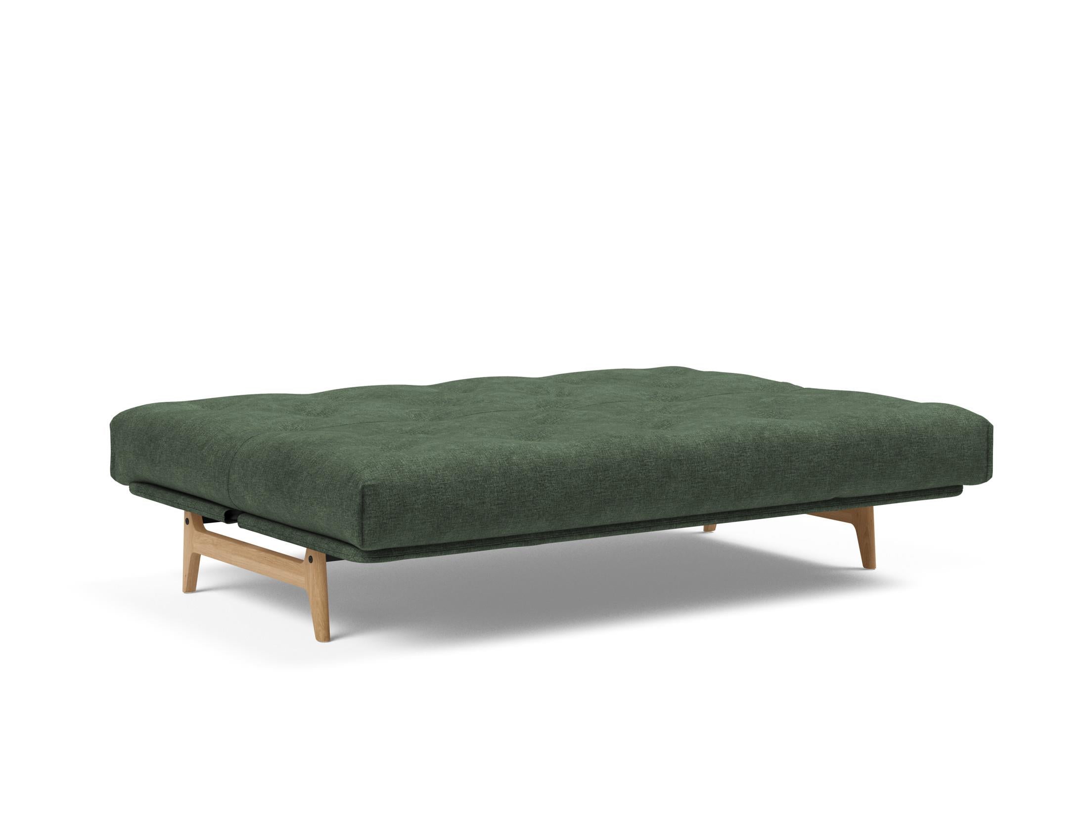 Entdecken Sie das Aslak 140 Bettsofa Nordic: Stilvolles Schlafsofa mit umweltfreundlichen Materialien und hohem Komfort für jeden Raum.