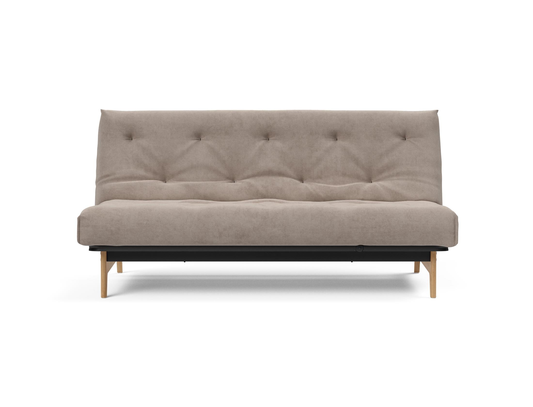 Erleben Sie das Aslak 140 Bettsofa Nordic Soft Spring von Innovation Living – eine perfekte Kombination aus modernem Stil und optimalem Schlafkomfort.