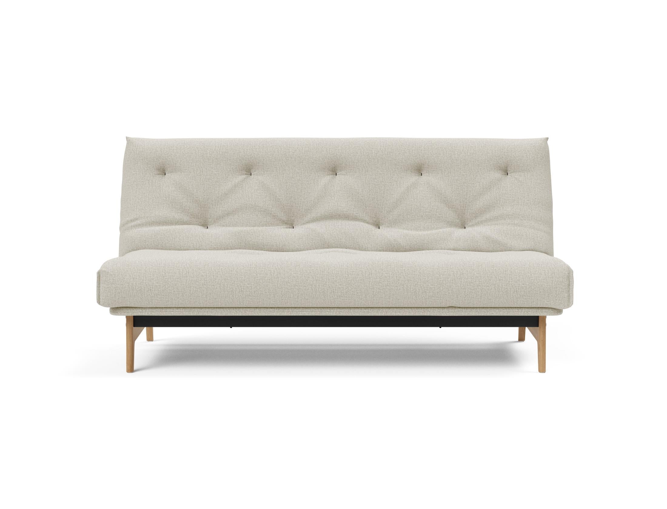 Stylisches Aslak 140 Bettsofa Nordic mit elegantem Soft Spring Bezug, perfekt für entspannte Abende und flexible Wohnkonzepte.