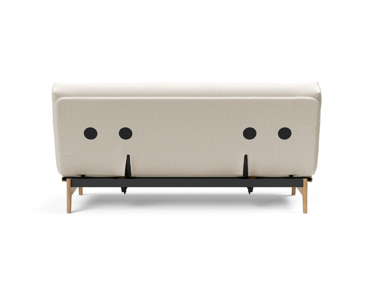 Aslak 140 Bettsofa Nordic mit Gestellbezug Soft Spring in 531 Bouclé Off White präsentiert im Onlineshop von KAQTU Design AG. Bettsofa ist von Innovation Living